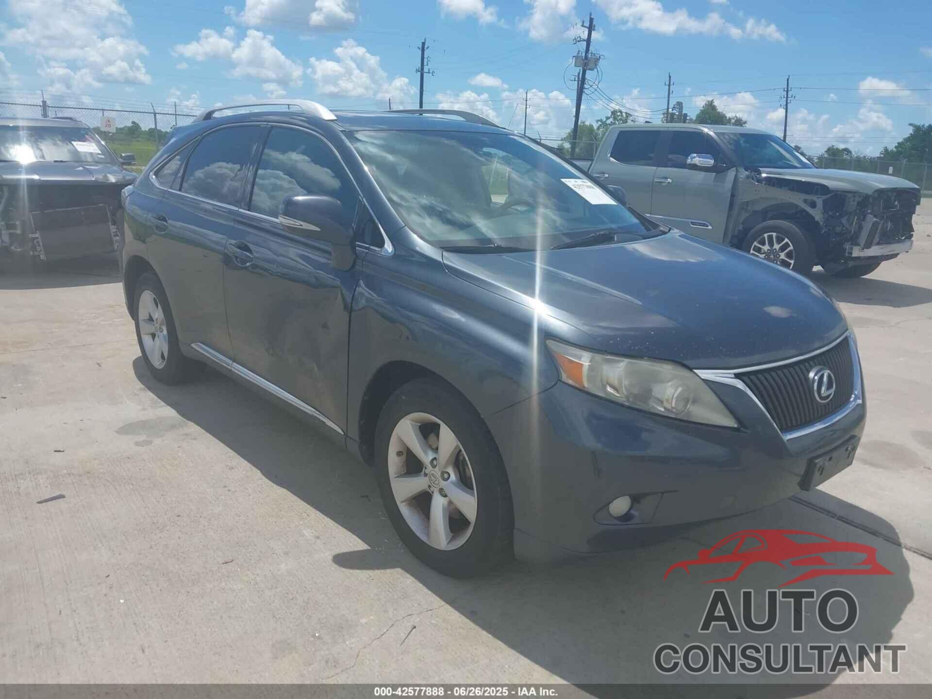 LEXUS RX 350 2011 - 2T2BK1BA9BC086492