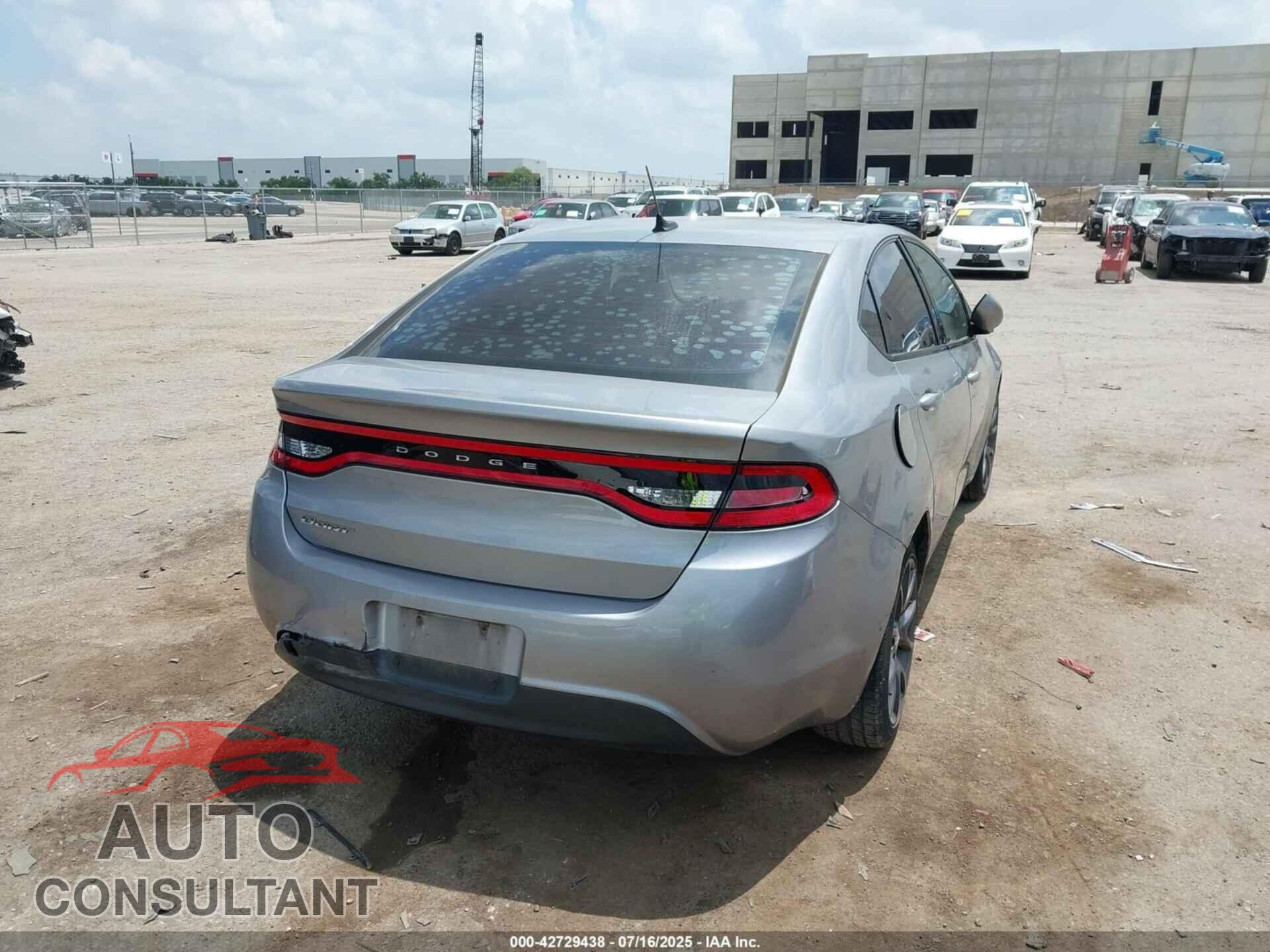 DODGE DART 2016 - 1C3CDFAAXGD591859