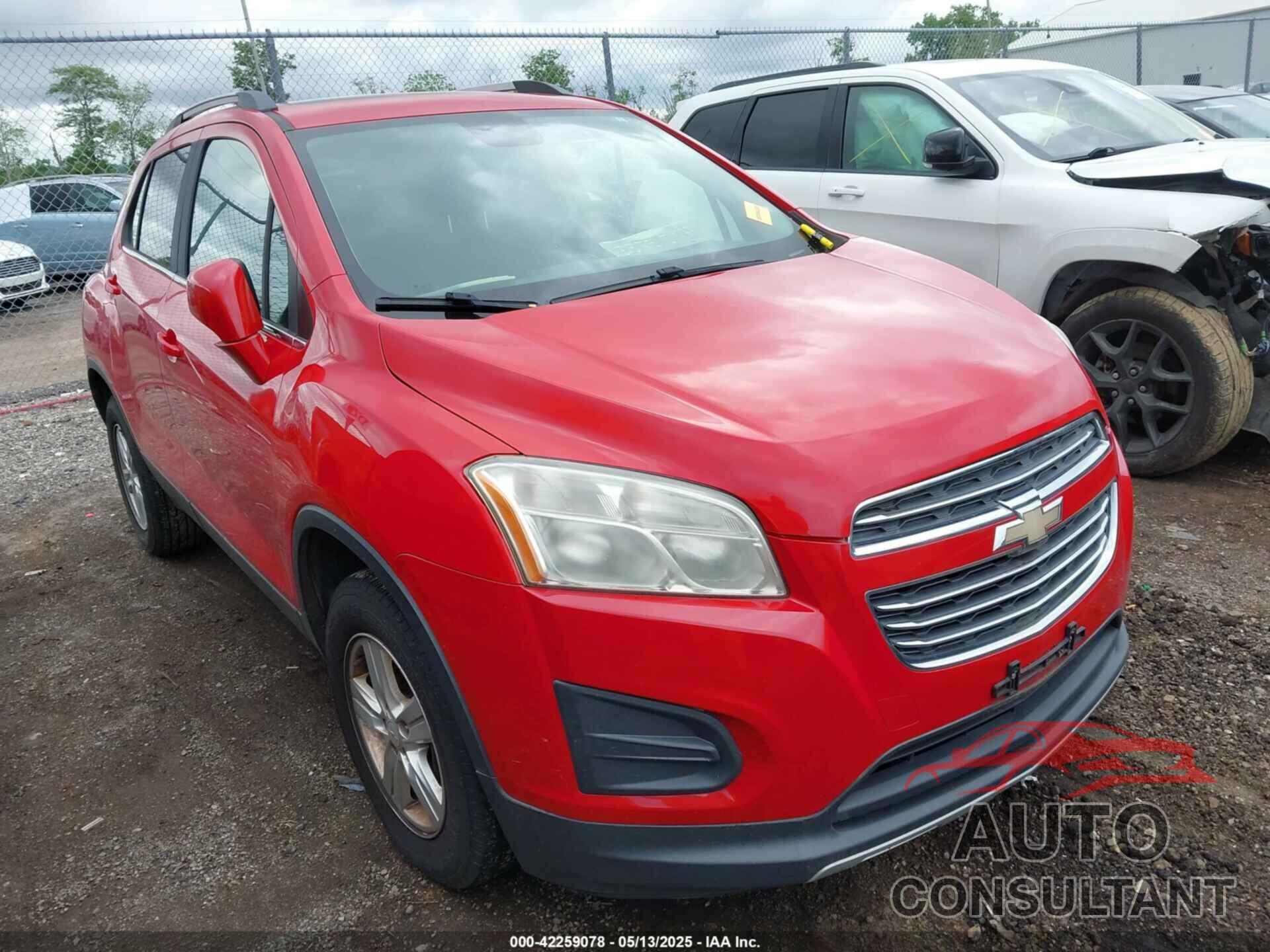 CHEVROLET TRAX 2016 - KL7CJPSB9GB755760