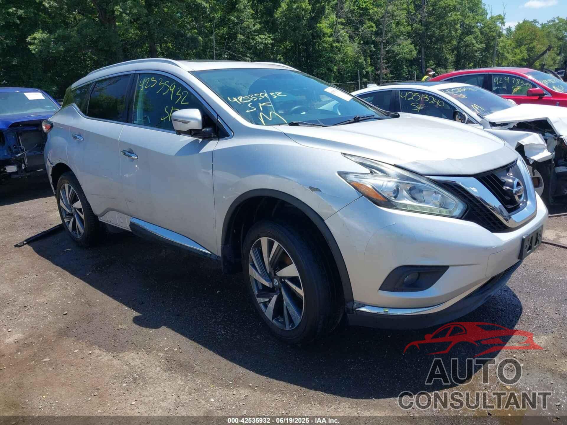 NISSAN MURANO 2018 - 5N1AZ2MH4JN129297