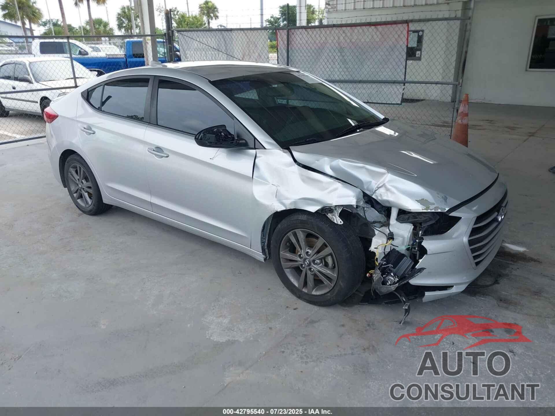 HYUNDAI ELANTRA 2018 - 5NPD84LF4JH233935