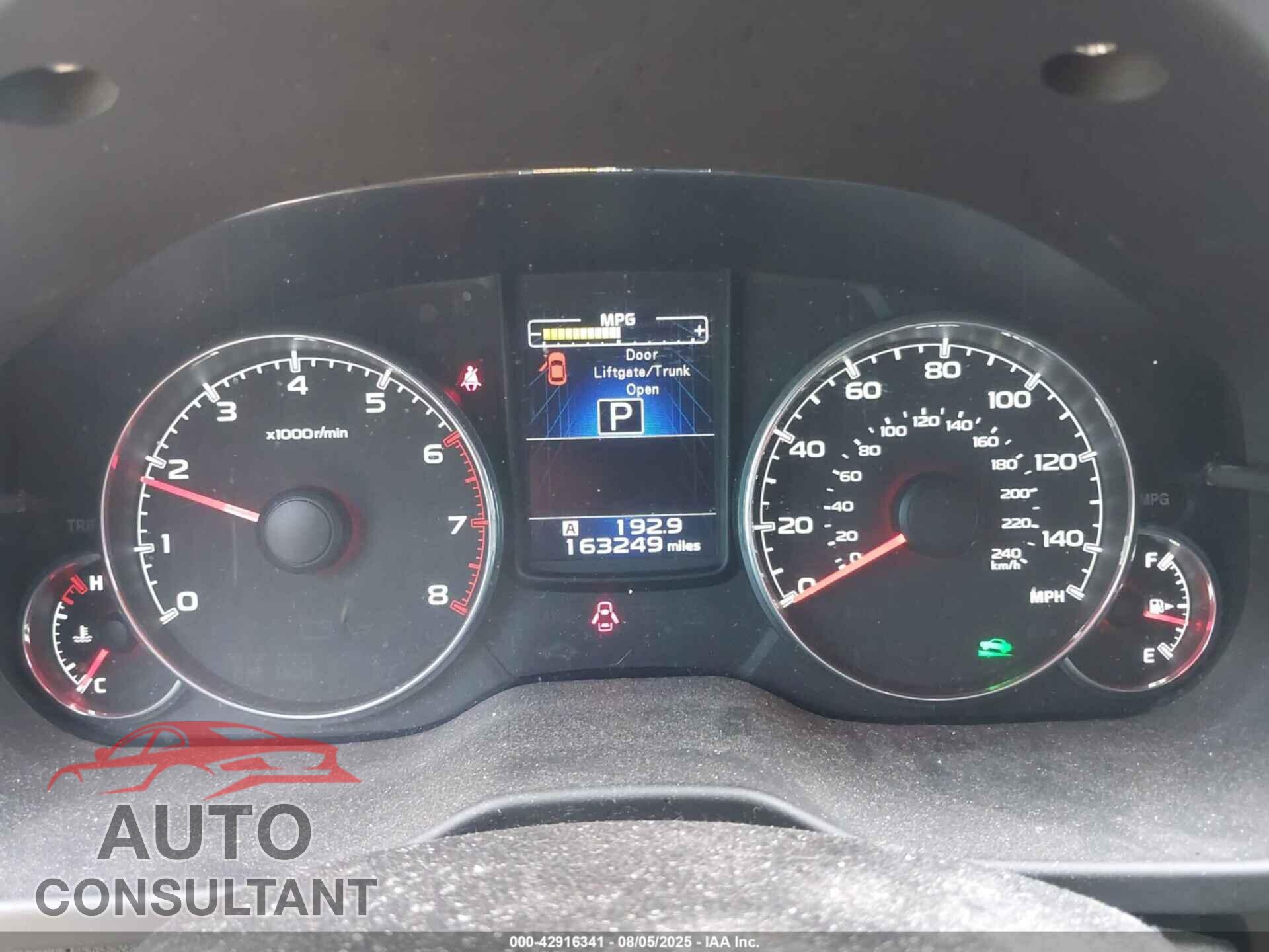 SUBARU OUTBACK 2014 - 4S4BRBLC5E3270195