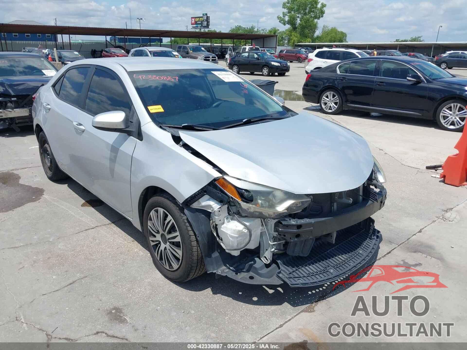 TOYOTA COROLLA 2016 - 2T1BURHE8GC622511