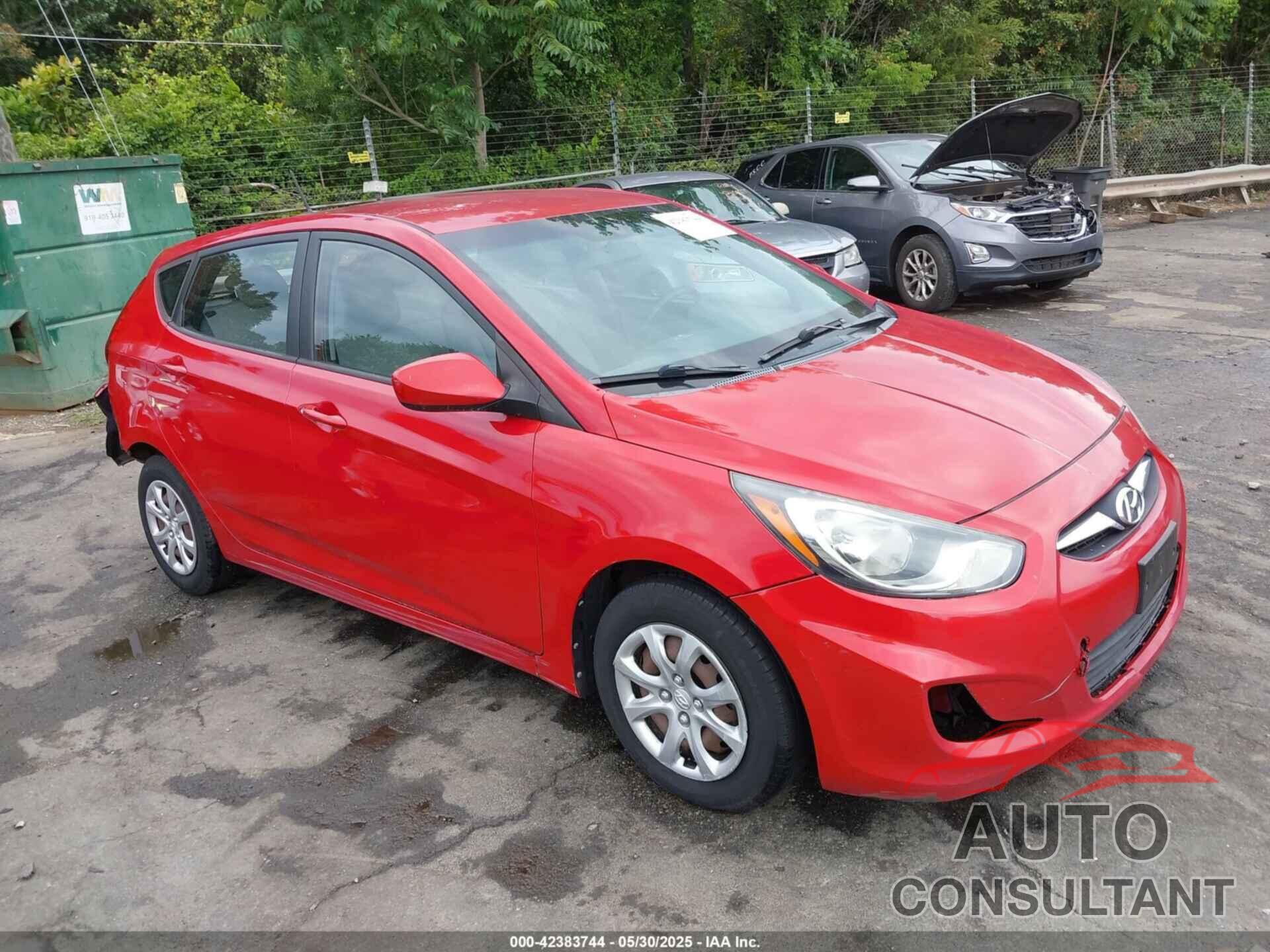 HYUNDAI ACCENT 2012 - KMHCT5AE6CU012772