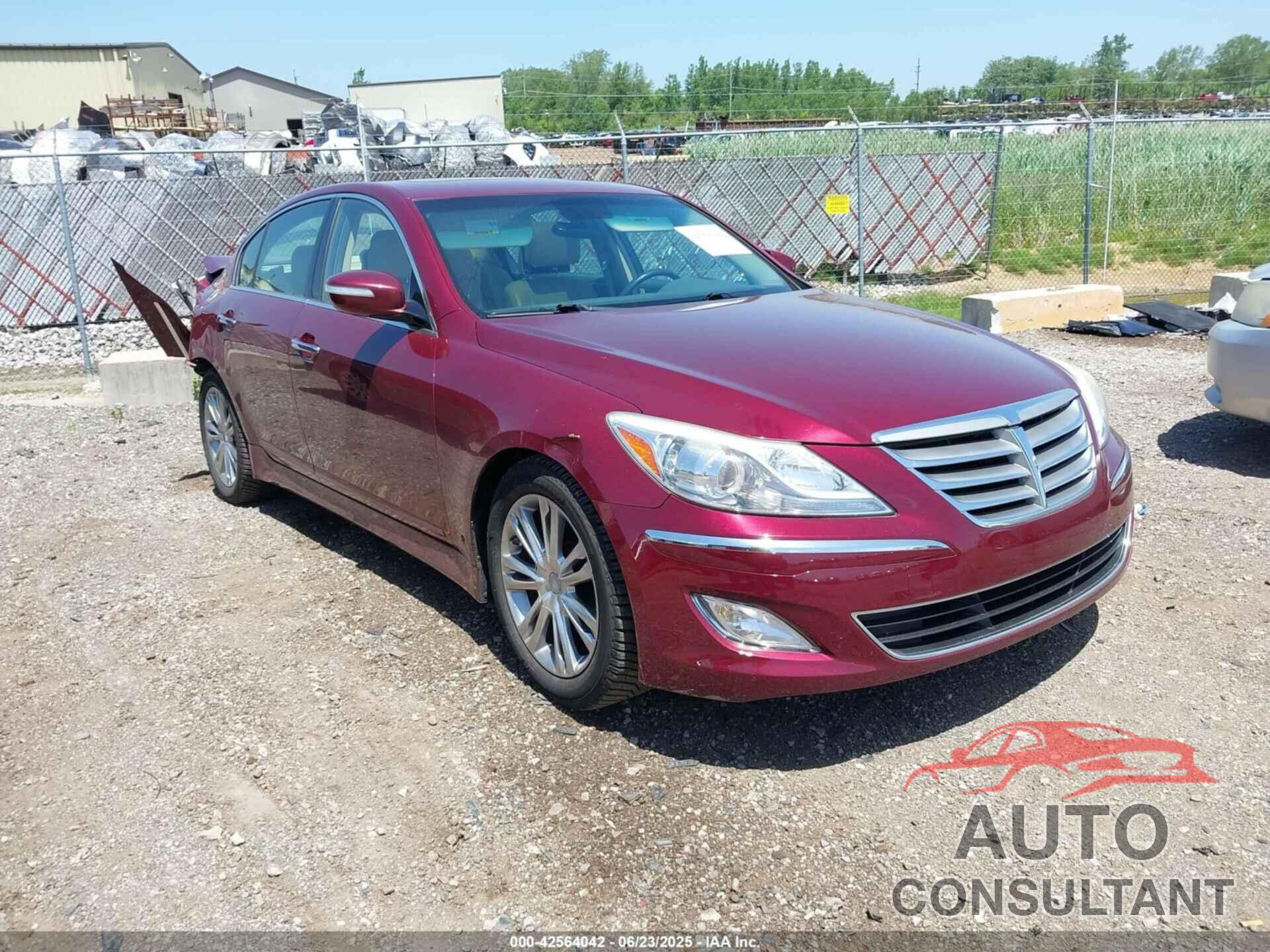 HYUNDAI GENESIS 2012 - KMHGC4DD5CU184113