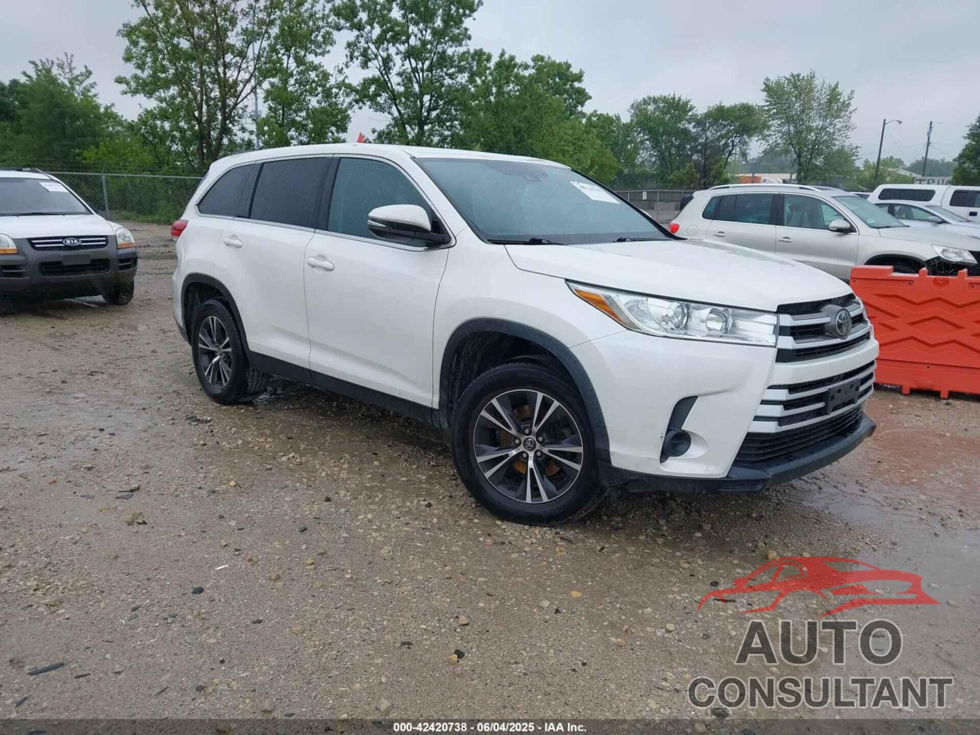 TOYOTA HIGHLANDER 2019 - 5TDZARFH8KS059805