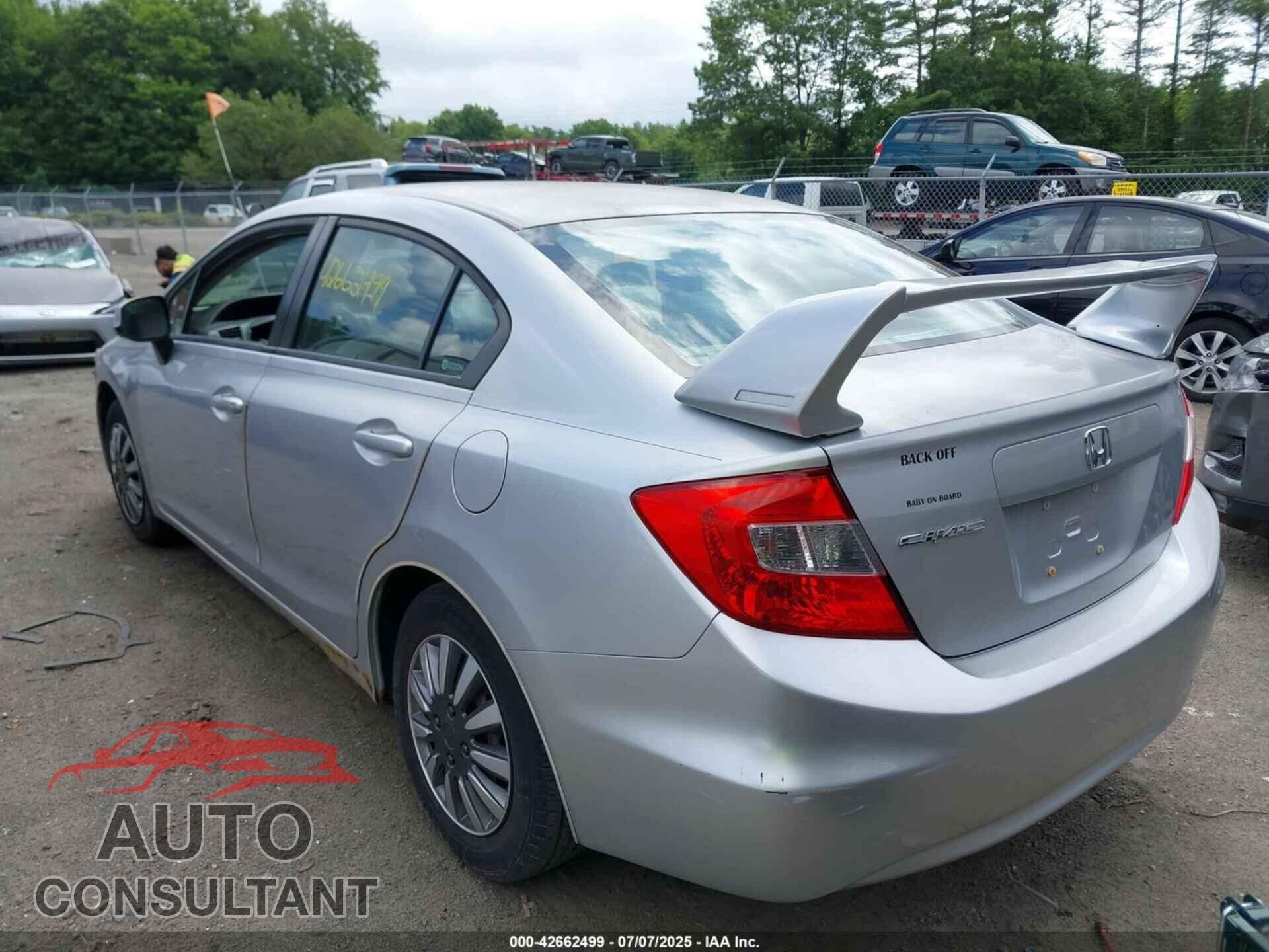 HONDA CIVIC 2012 - 2HGFB2F50CH323954