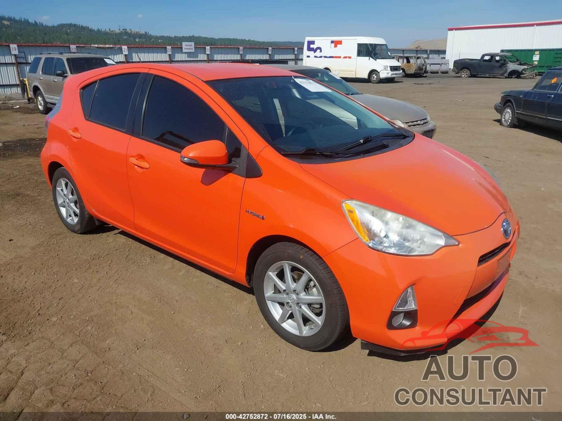 TOYOTA PRIUS C 2012 - JTDKDTB33C1010431