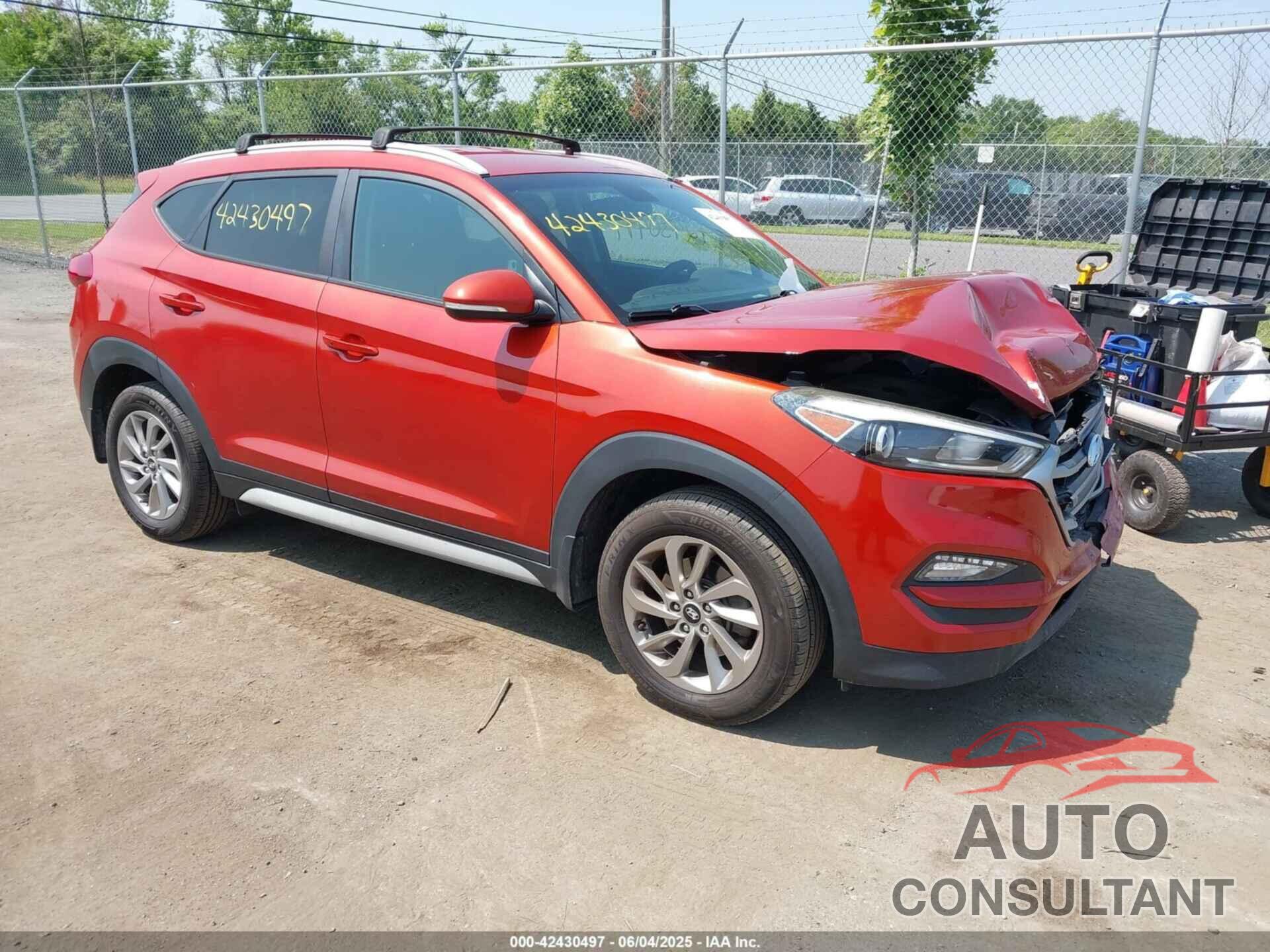 HYUNDAI TUCSON 2017 - KM8J3CA43HU448165