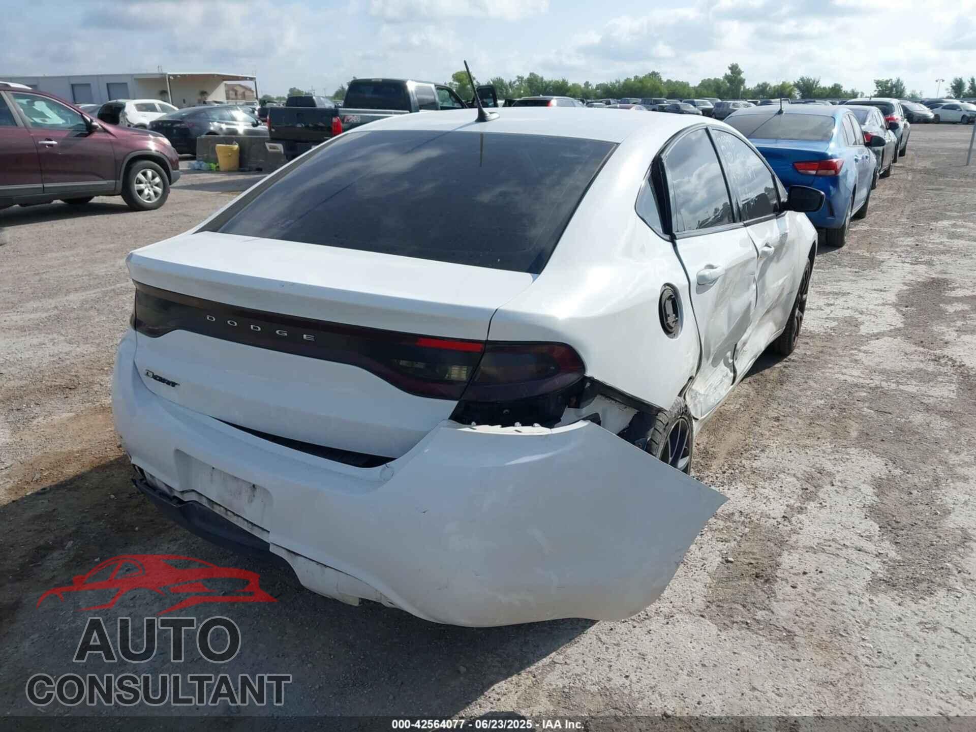 DODGE DART 2016 - 1C3CDFAA8GD608075