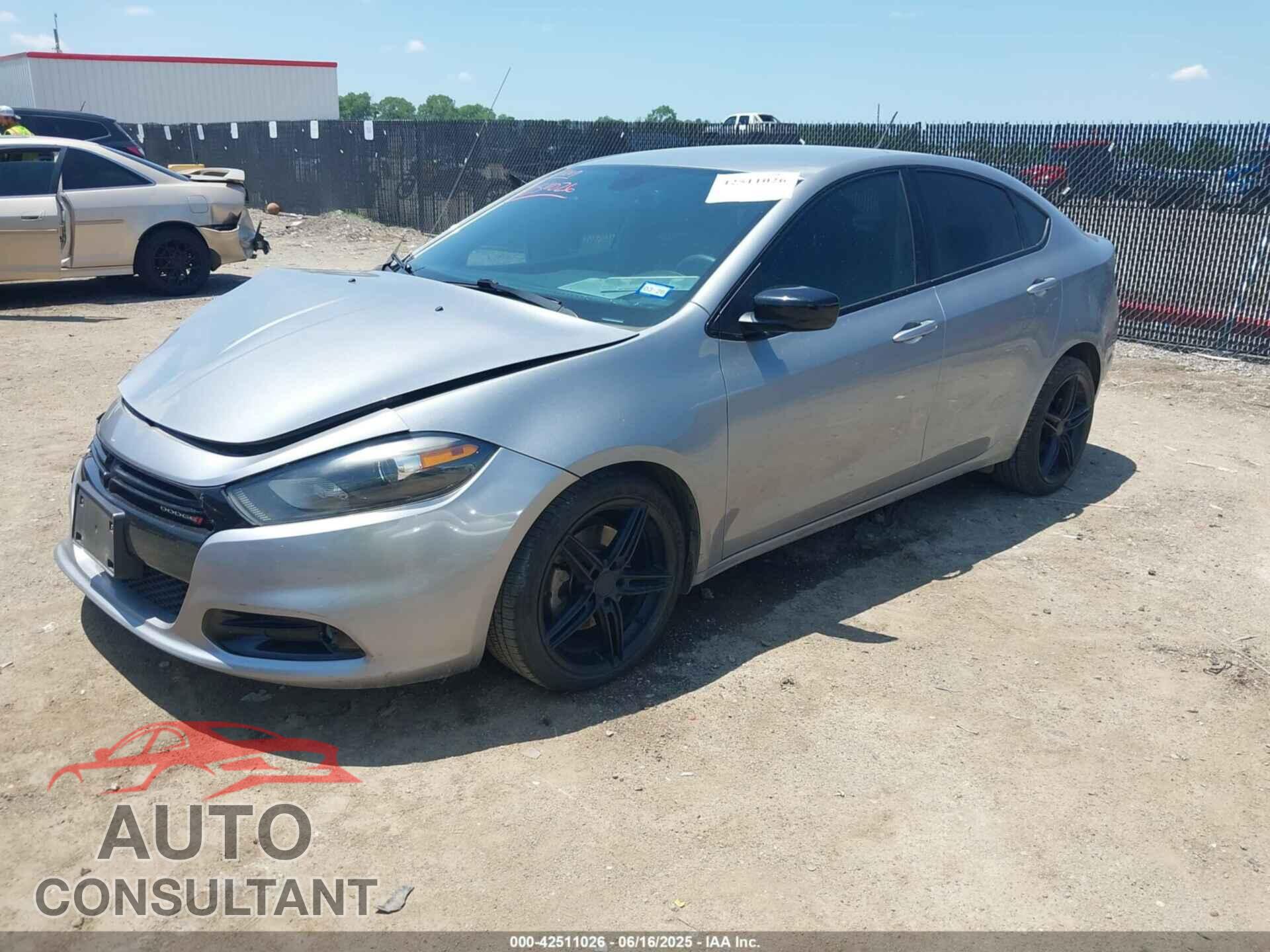 DODGE DART 2015 - 1C3CDFBB5FD301470