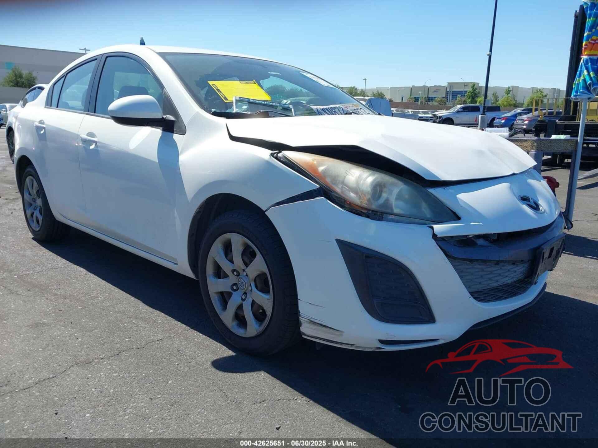 MAZDA MAZDA3 2011 - JM1BL1UG9B1479416