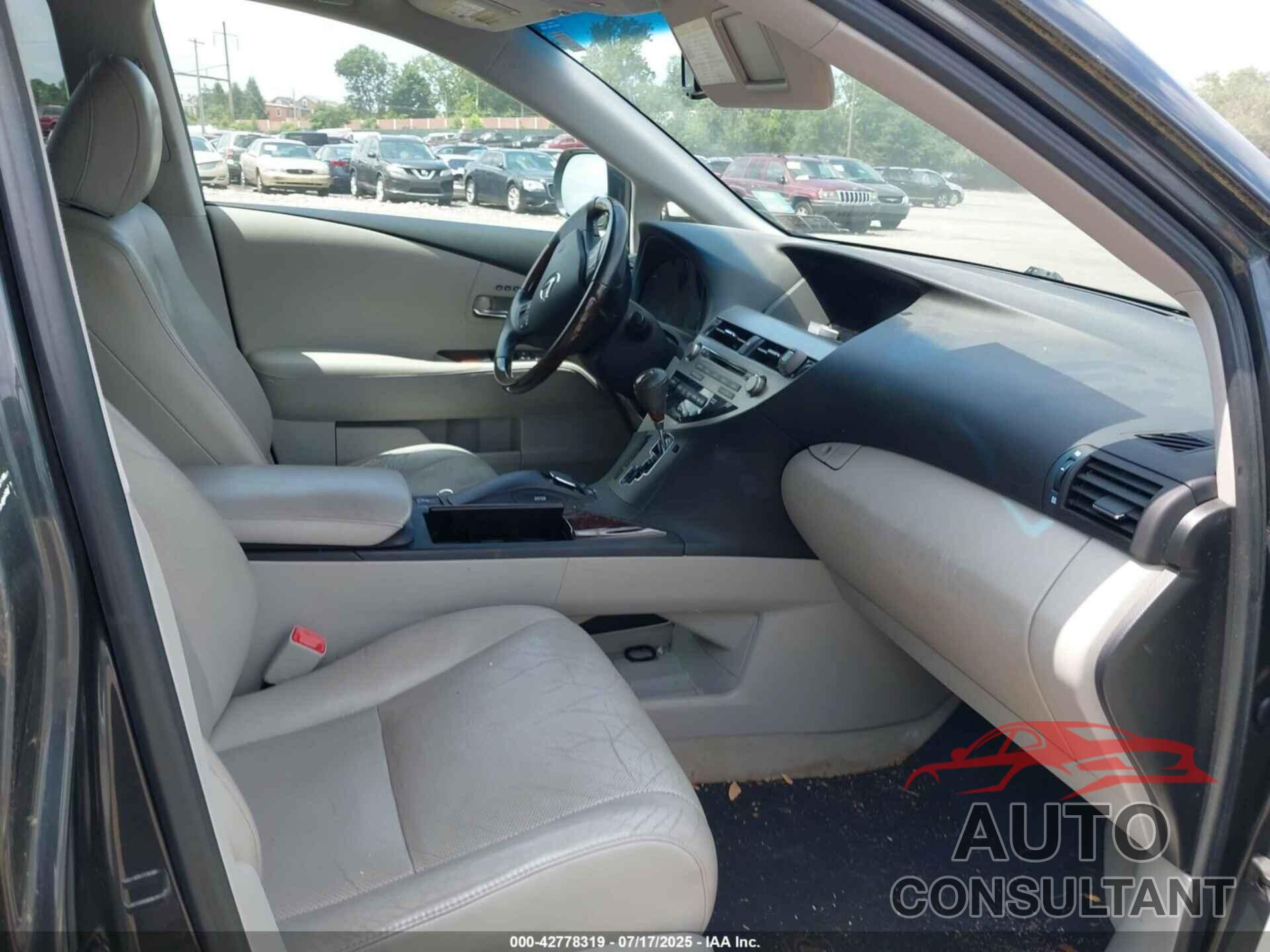 LEXUS RX 350 2010 - 2T2BK1BA5AC030838