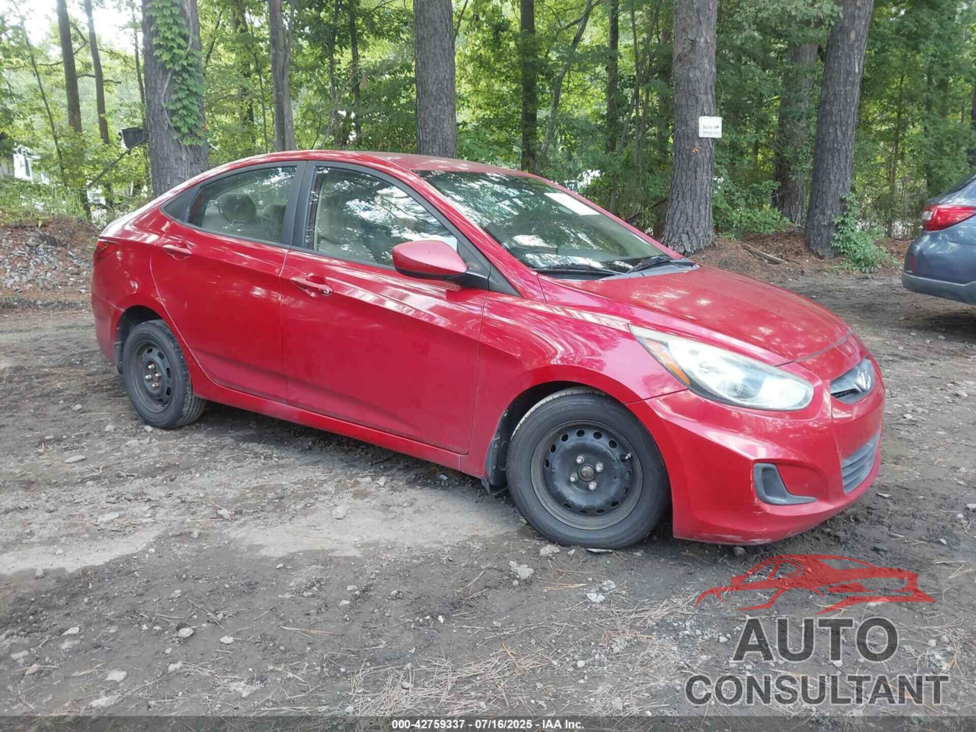 HYUNDAI ACCENT 2013 - KMHCT4AE4DU312287
