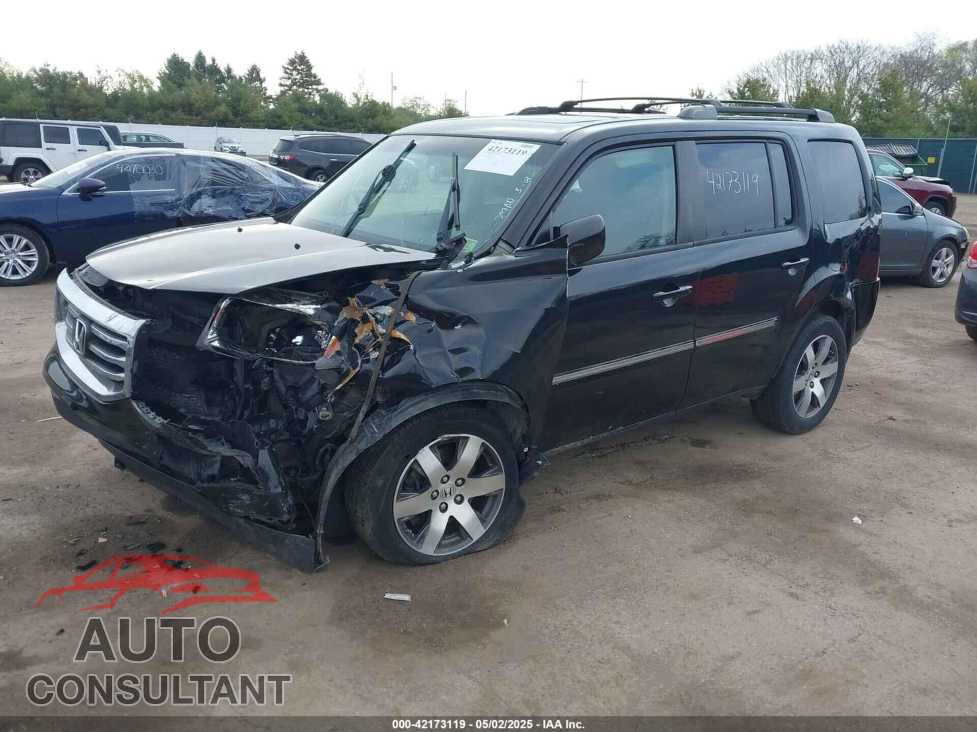 HONDA PILOT 2012 - 5FNYF4H97CB029657