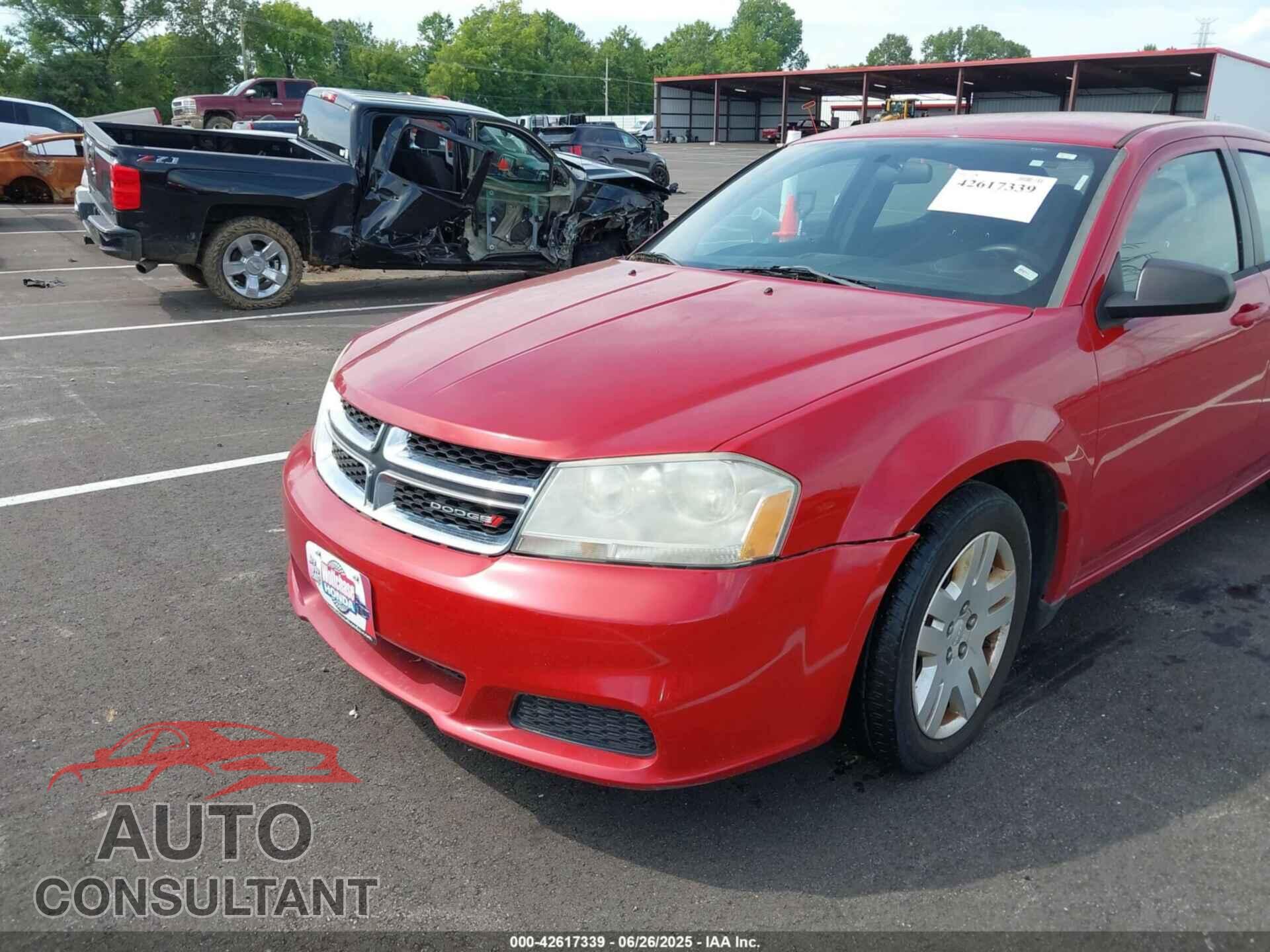DODGE AVENGER 2012 - 1C3CDZAB0CN215220