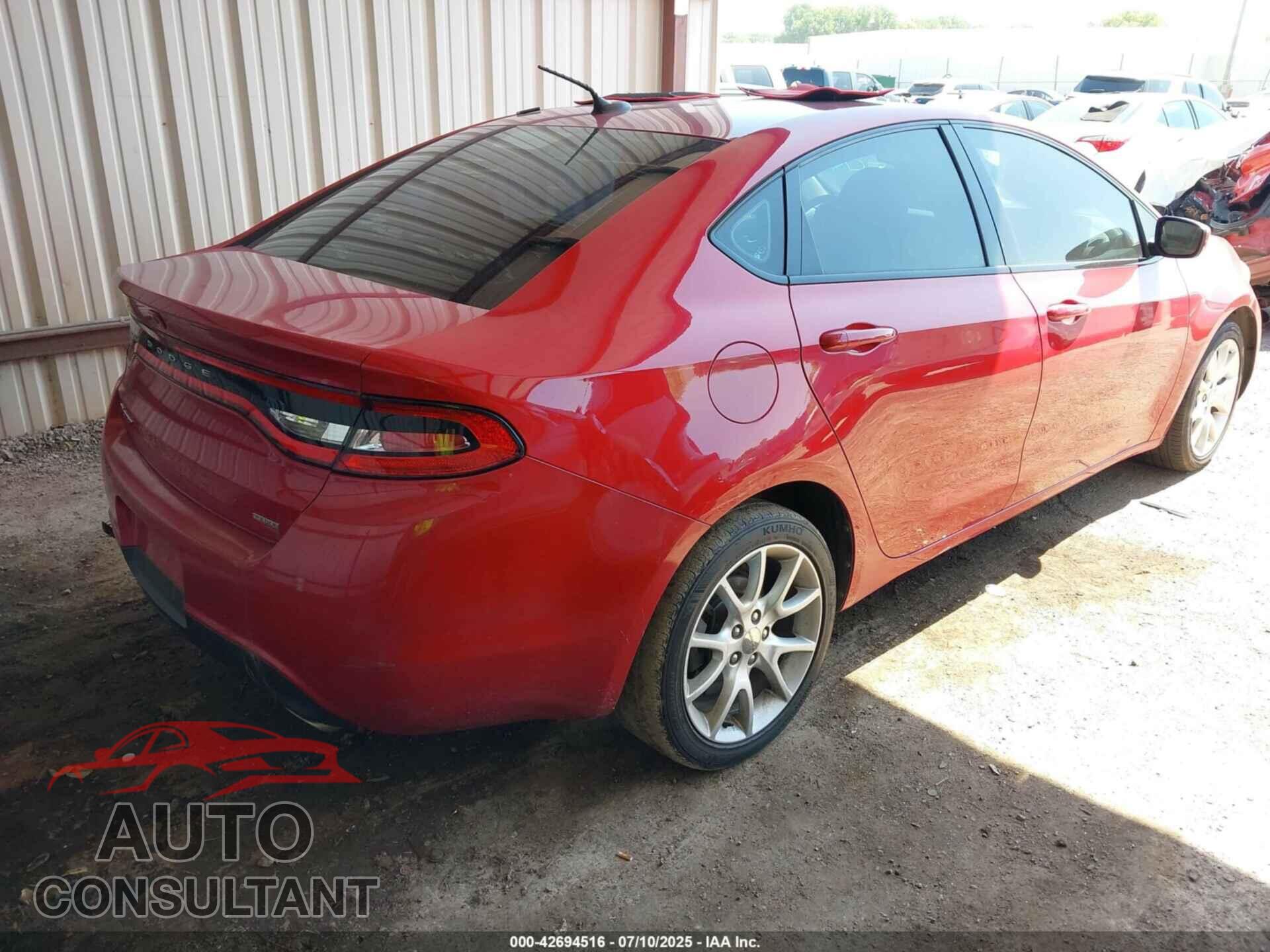 DODGE DART 2013 - 1C3CDFBH5DD648802