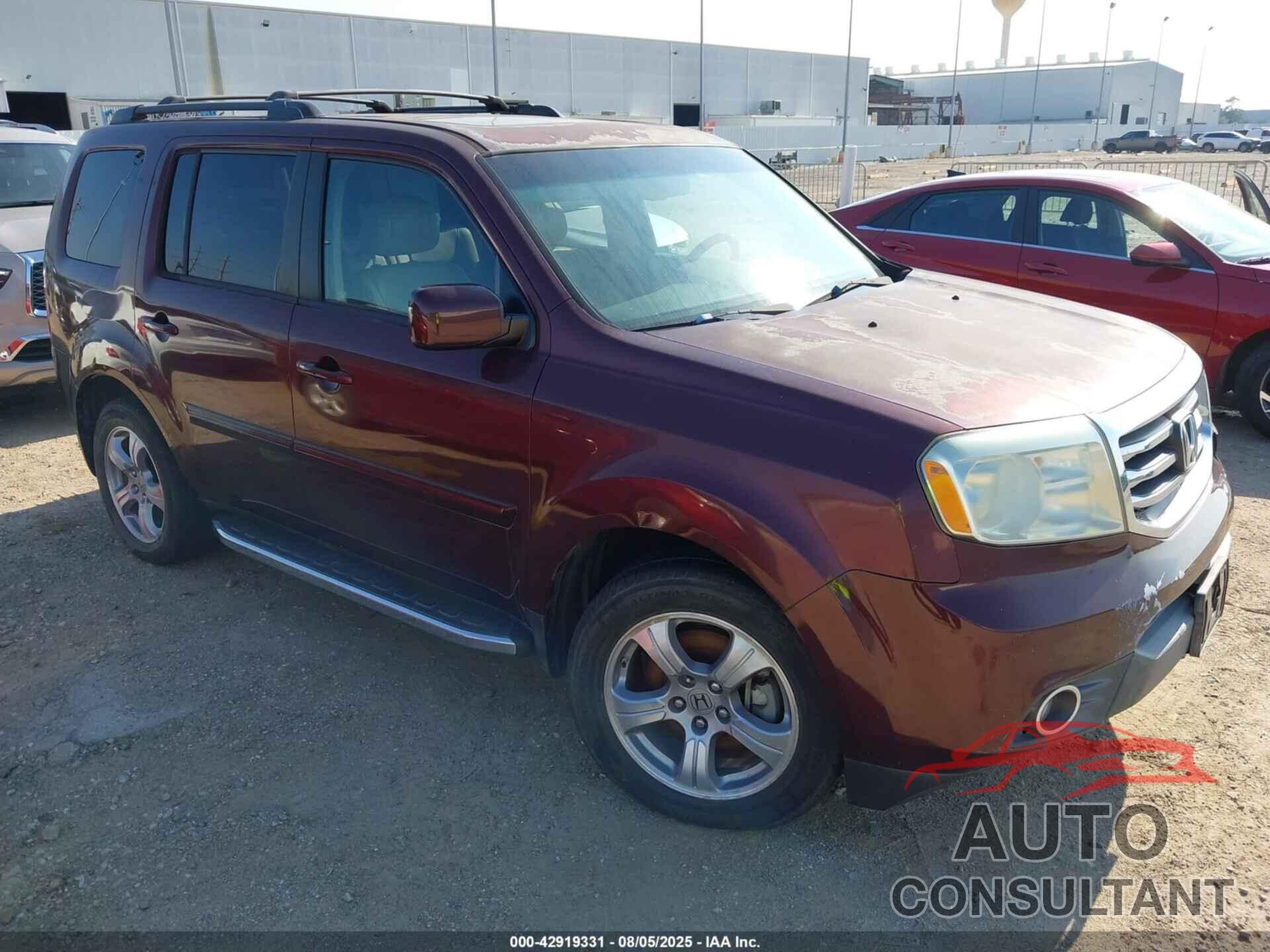 HONDA PILOT 2012 - 5FNYF3H75CB013921