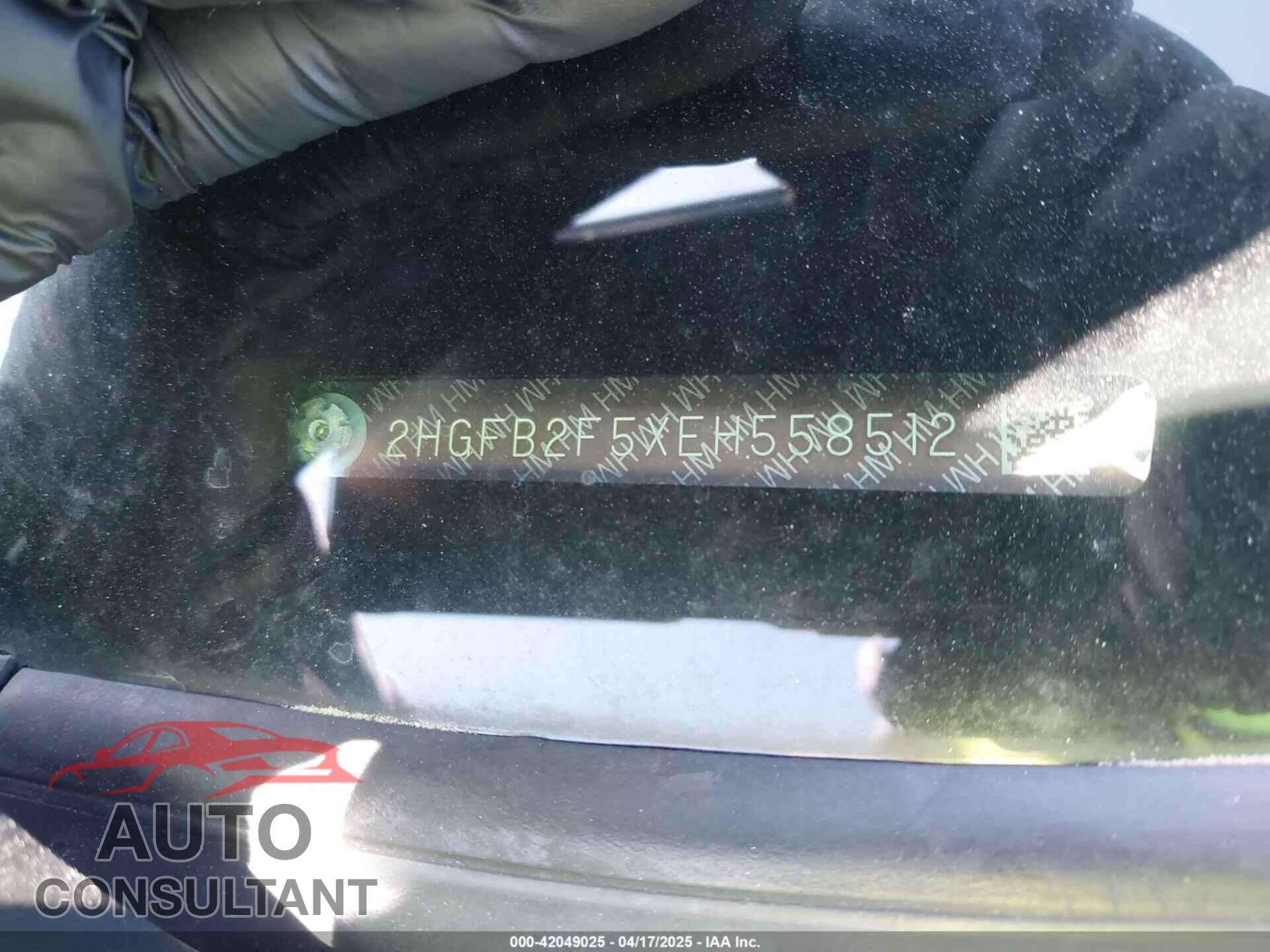 HONDA CIVIC 2014 - 2HGFB2F5XEH558512