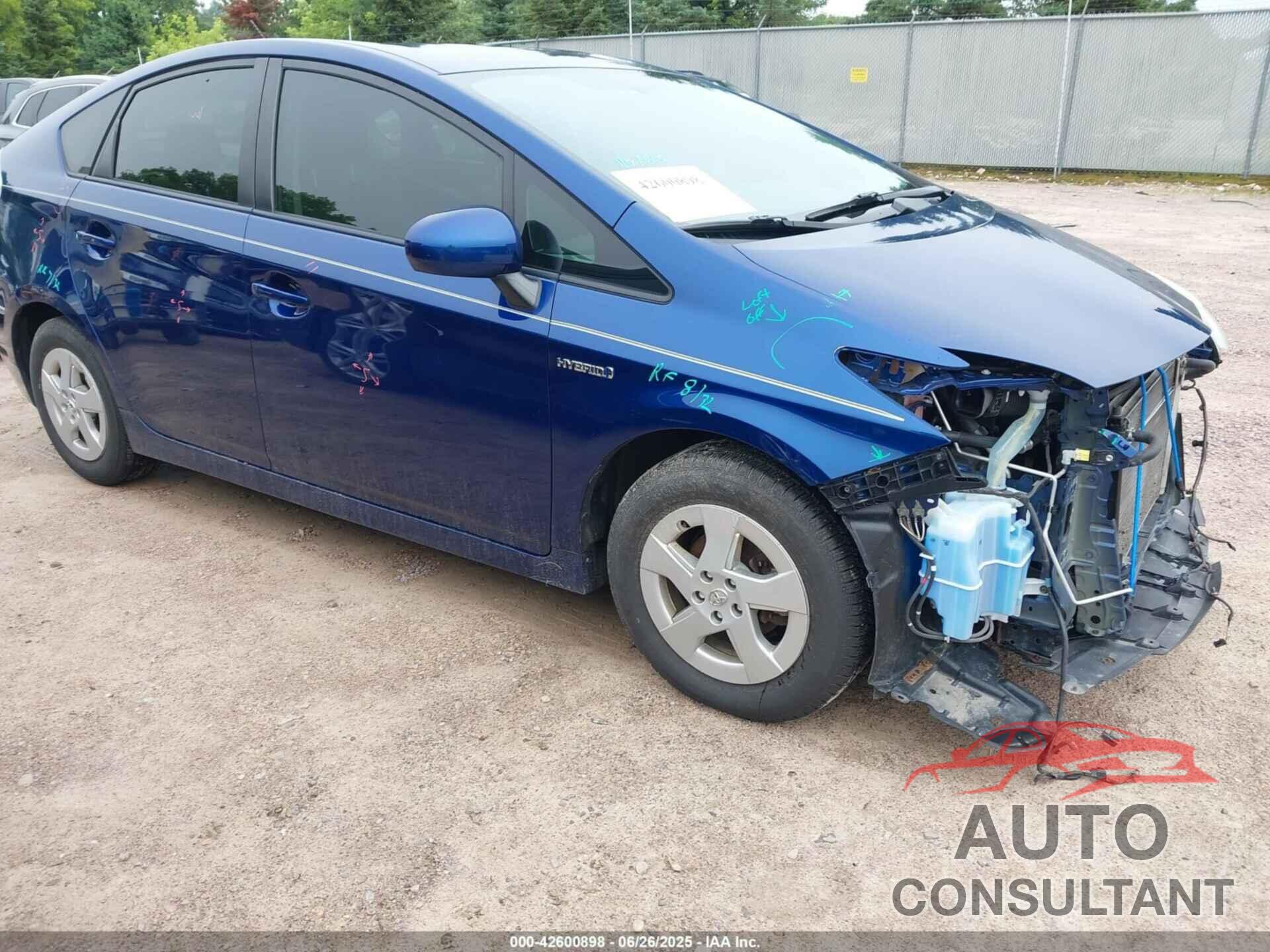 TOYOTA PRIUS 2011 - JTDKN3DU1B5347190