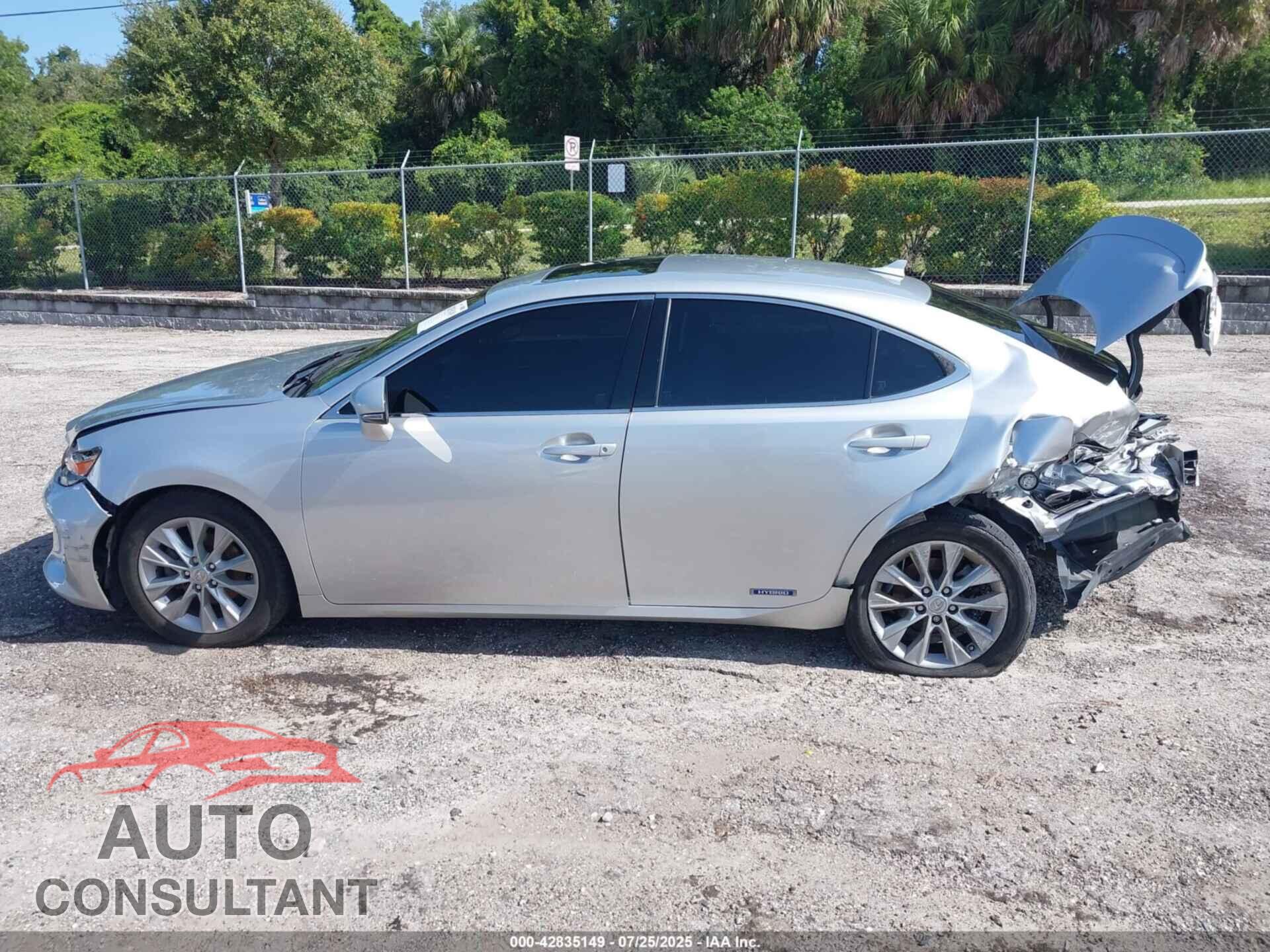 LEXUS ES 300H 2013 - JTHBW1GG7D2016740