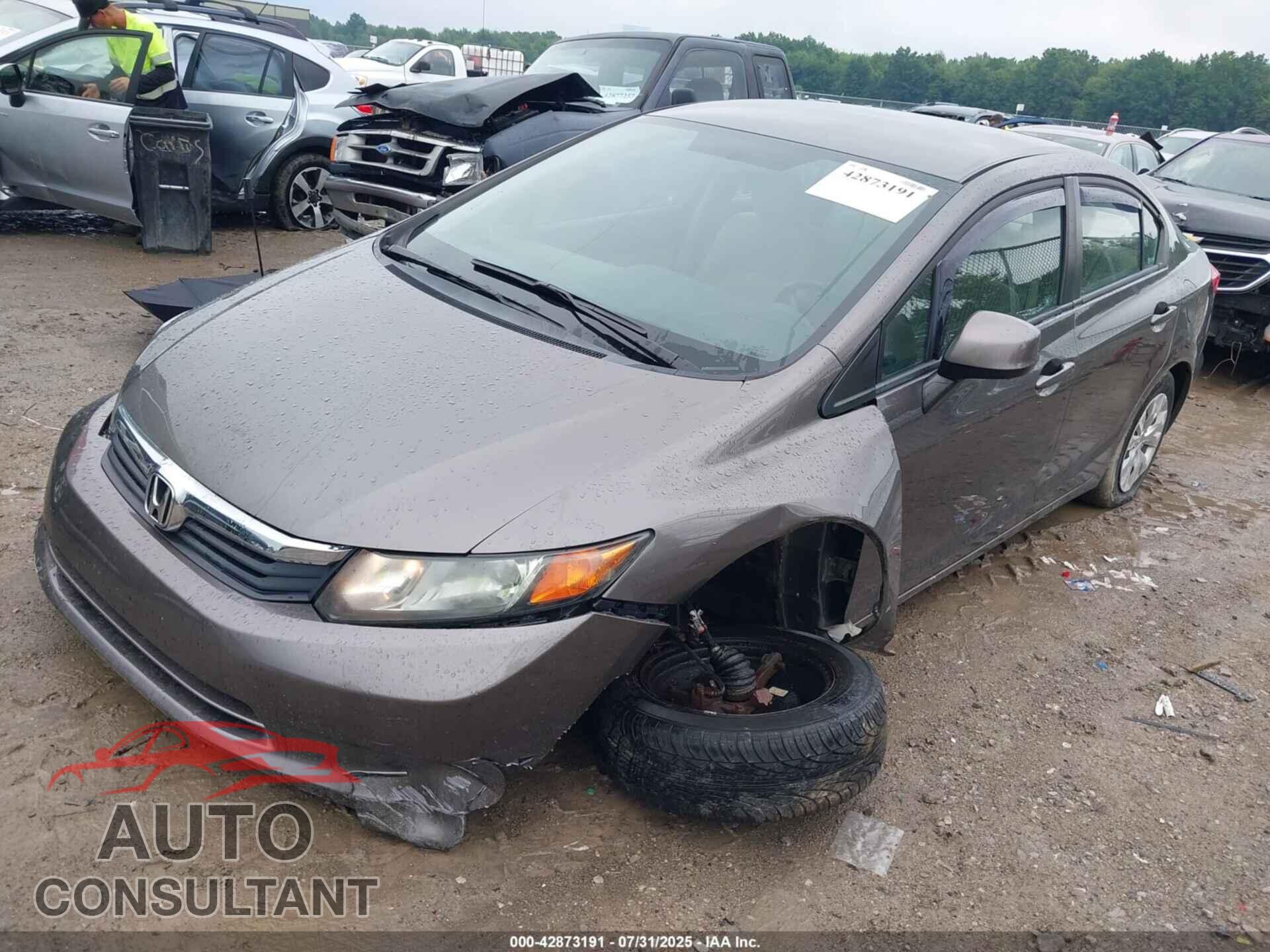 HONDA CIVIC 2012 - 19XFB2F59CE062494
