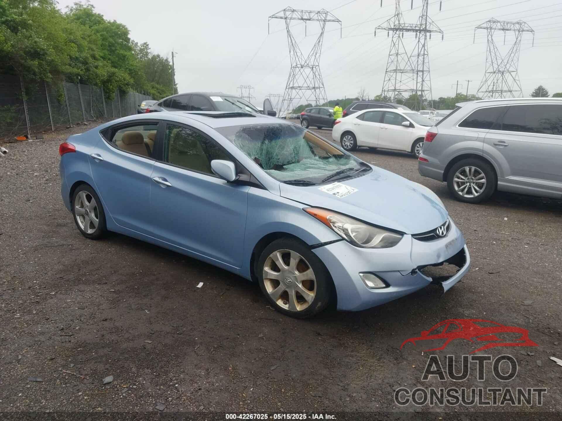 HYUNDAI ELANTRA 2012 - KMHDH4AE0CU223787