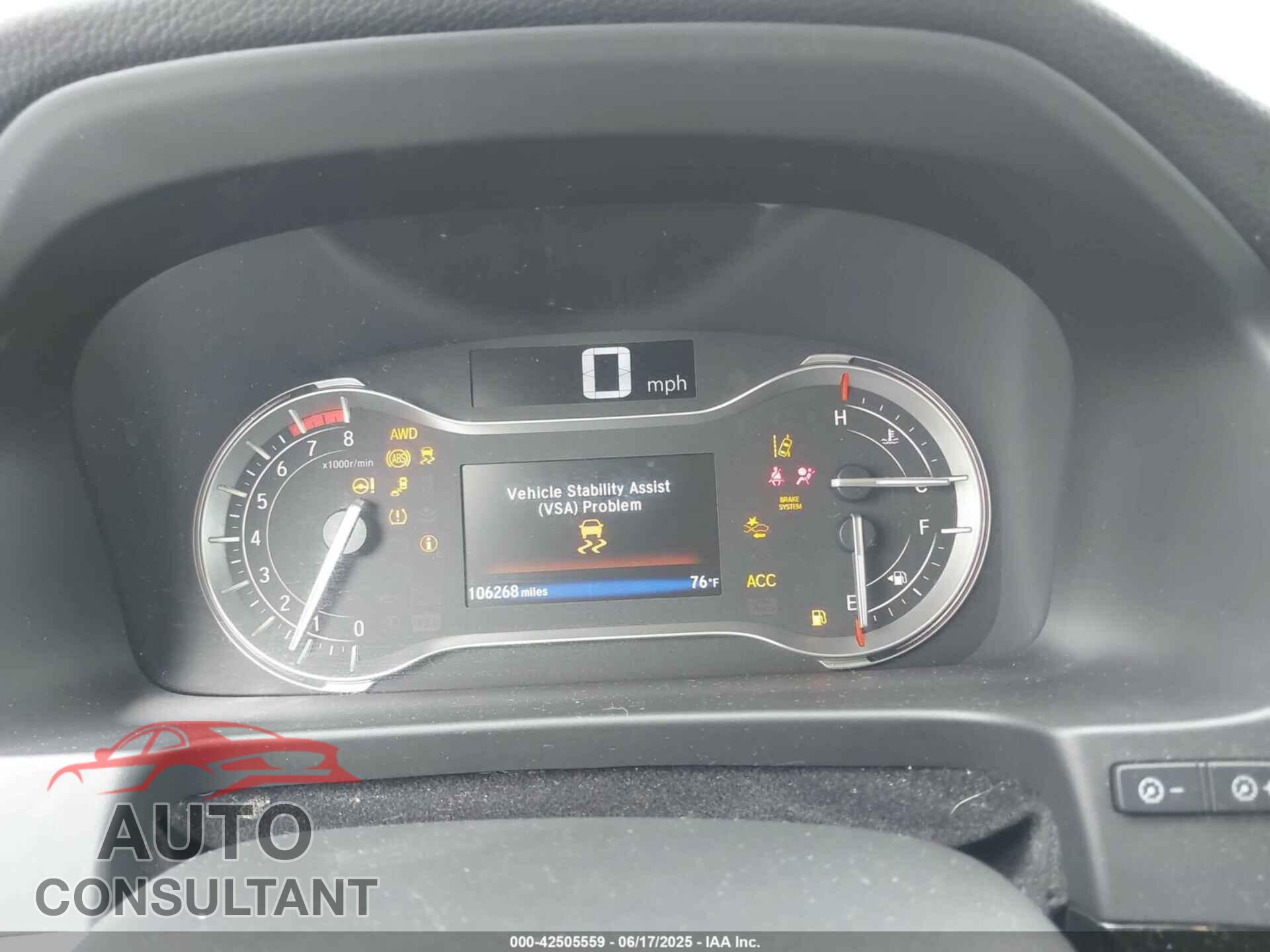 HONDA PILOT 2017 - 5FNYF6H08HB028361