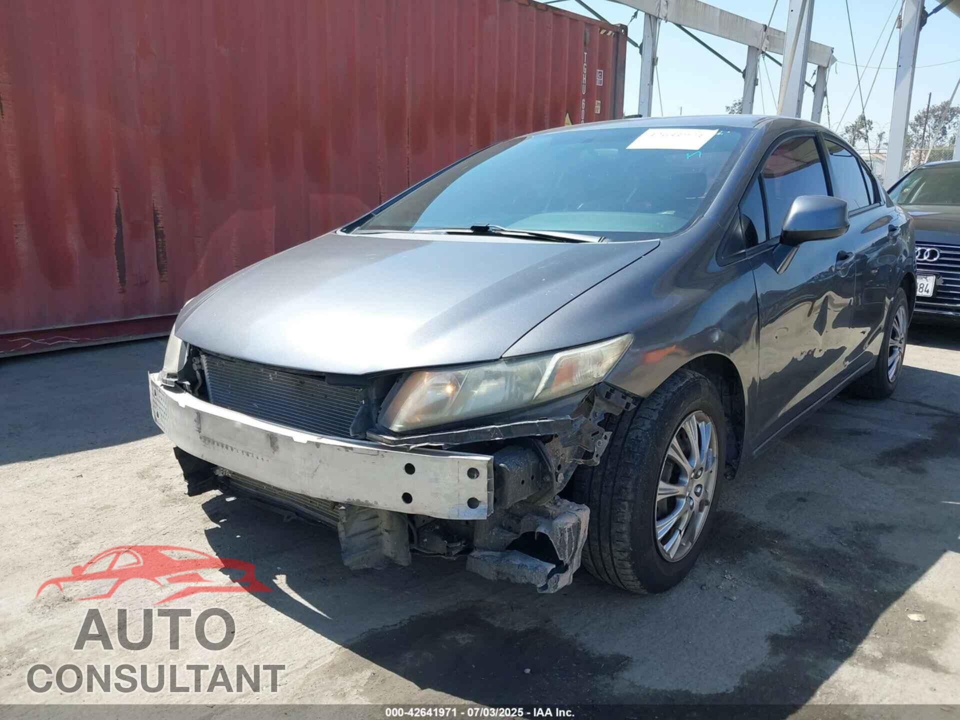 HONDA CIVIC 2013 - 19XFB2F52DE244796