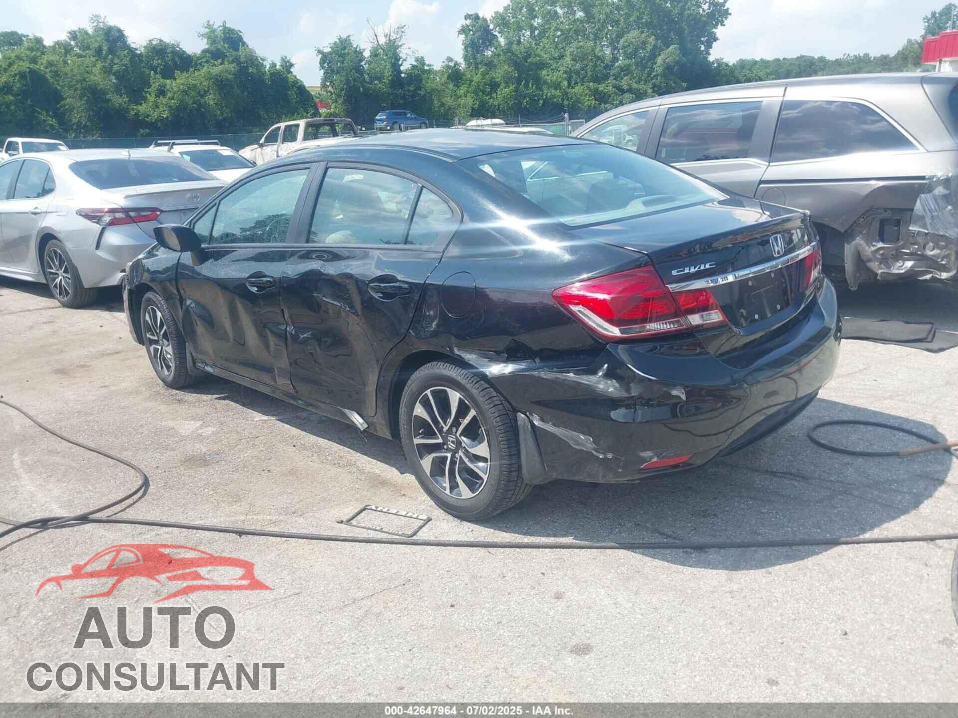 HONDA CIVIC 2013 - 19XFB2F88DE053488