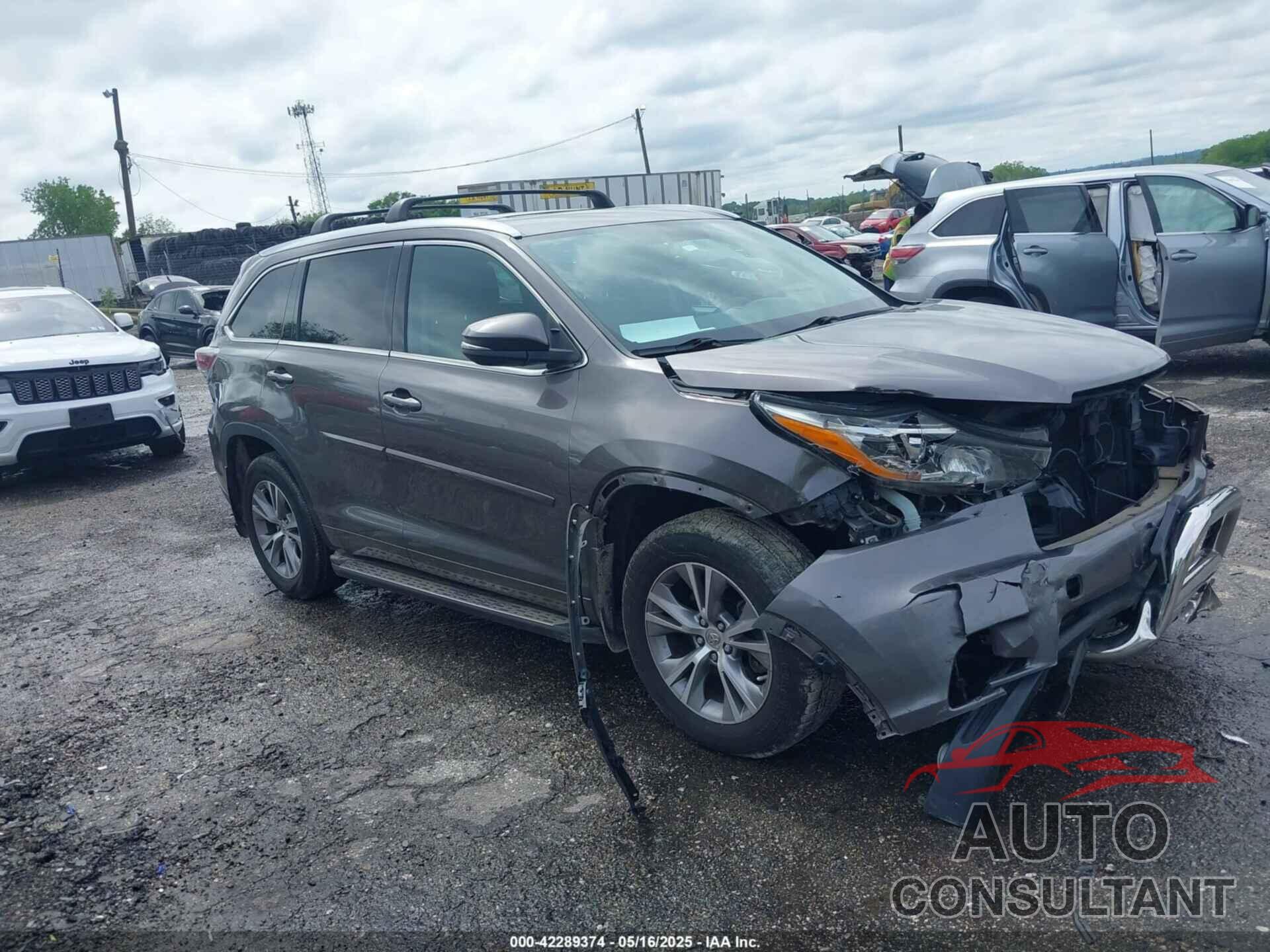 TOYOTA HIGHLANDER 2014 - 5TDJKRFH6ES006521