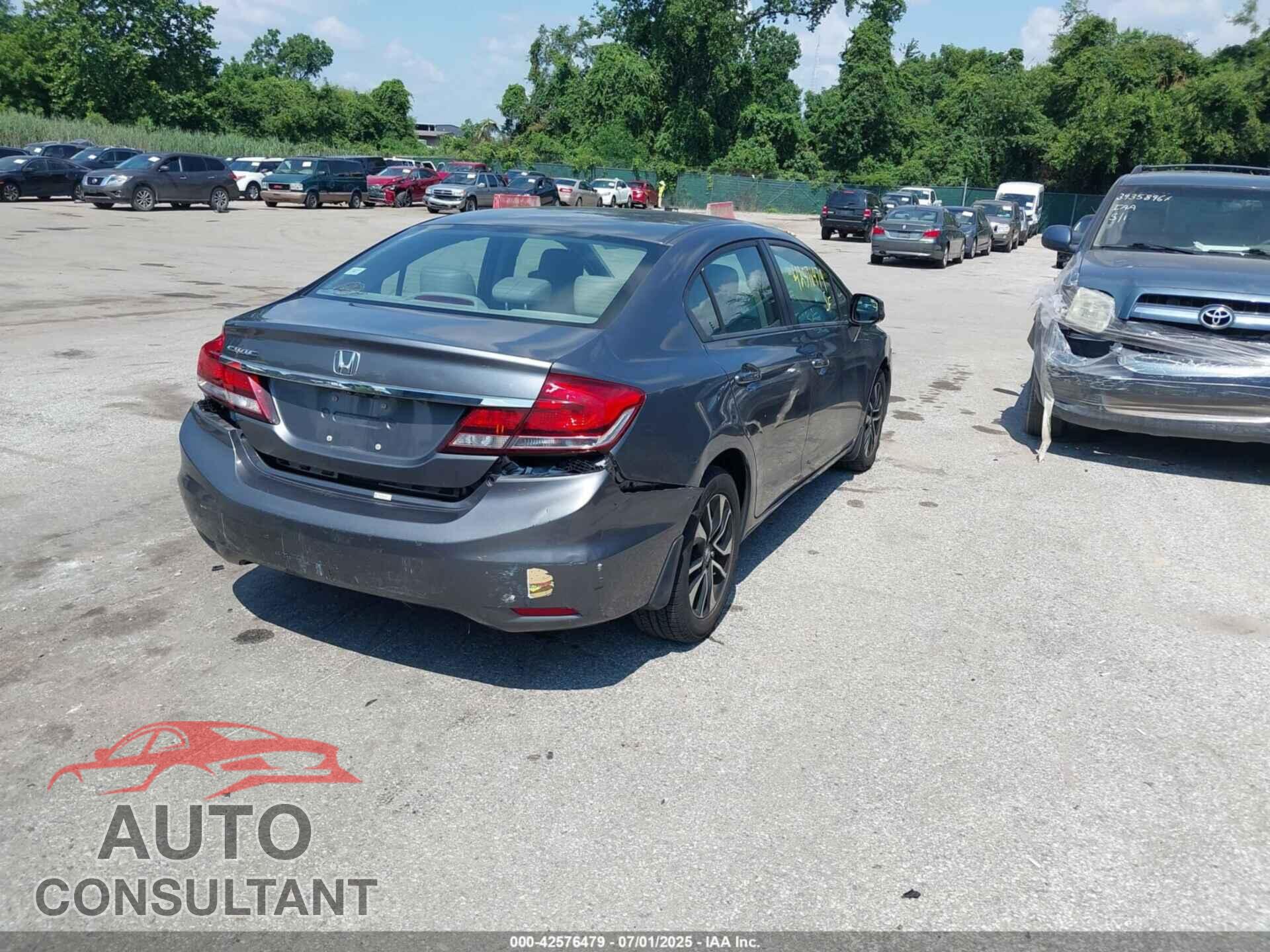 HONDA CIVIC 2013 - 19XFB2F98DE201499