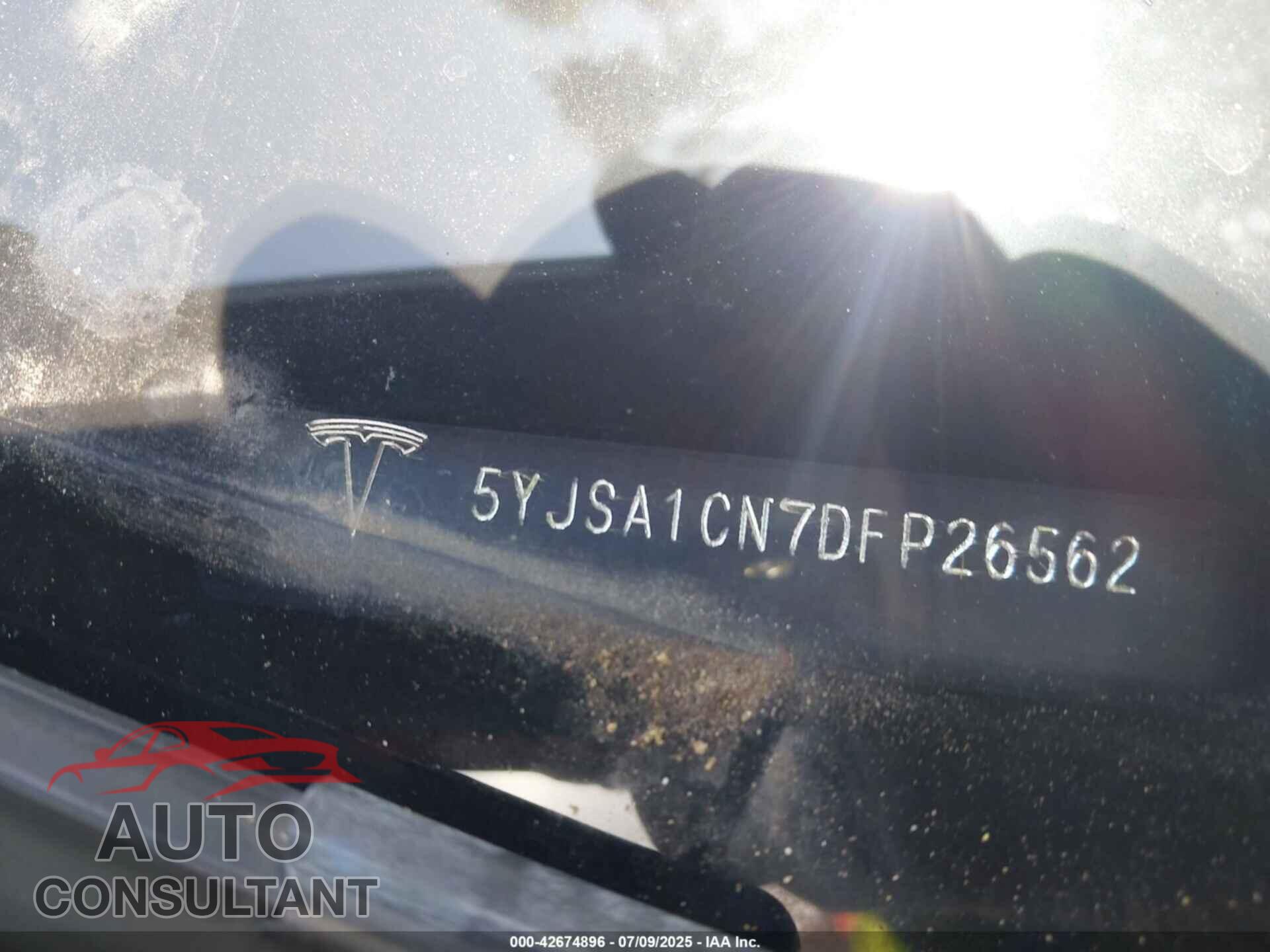 TESLA MODEL S 2013 - 5YJSA1CN7DFP26562