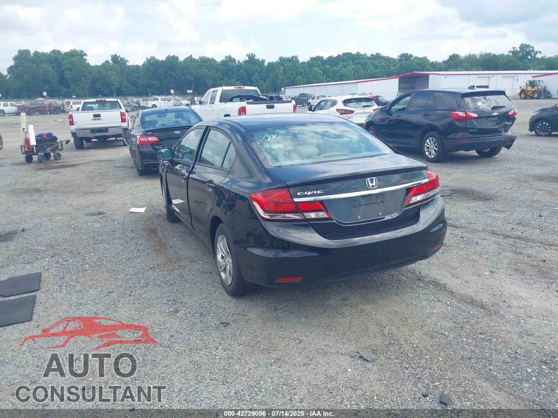 HONDA CIVIC 2013 - 2HGFB2F53DH301593