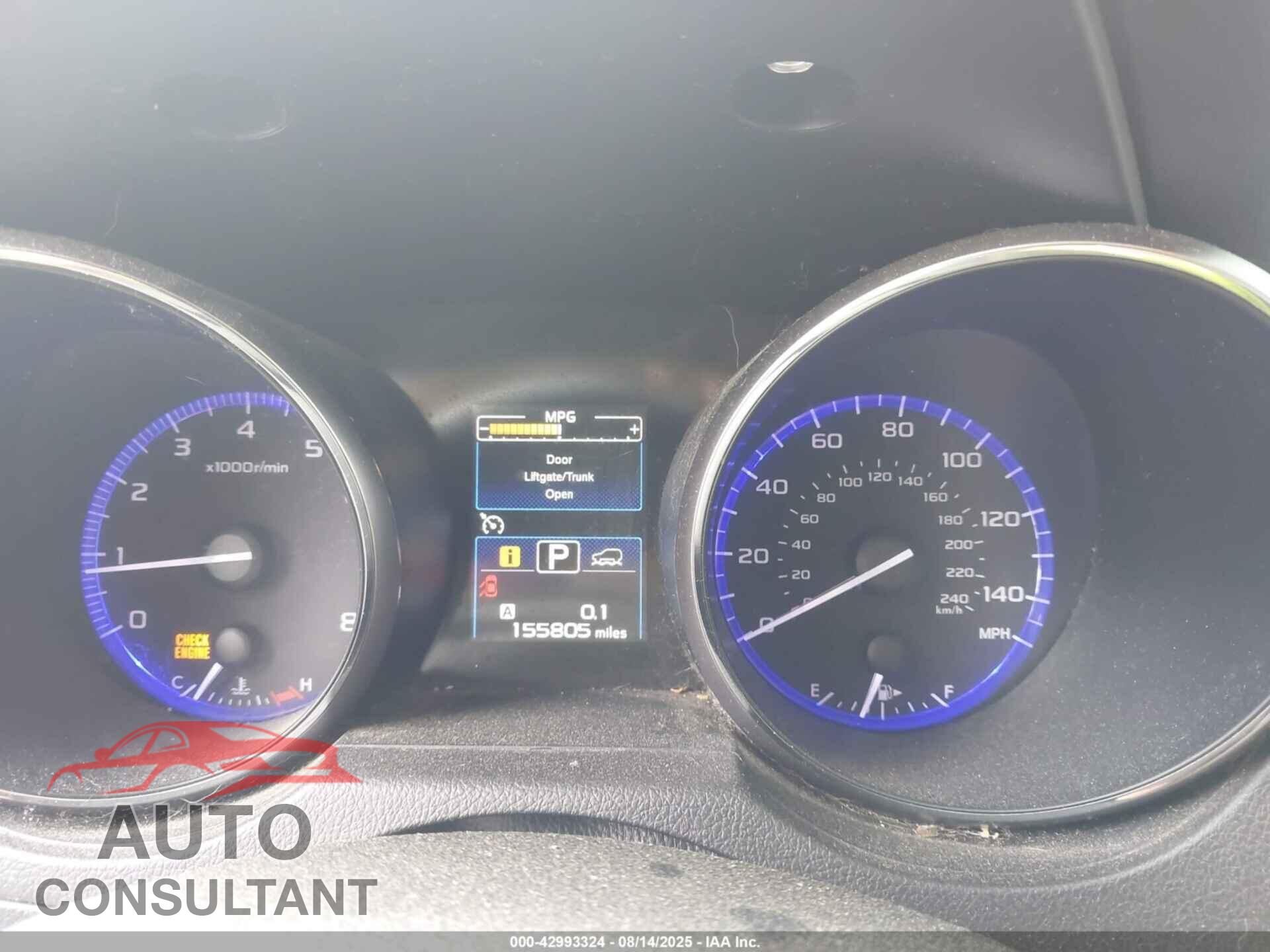 SUBARU OUTBACK 2015 - 4S4BSADC3F3354238