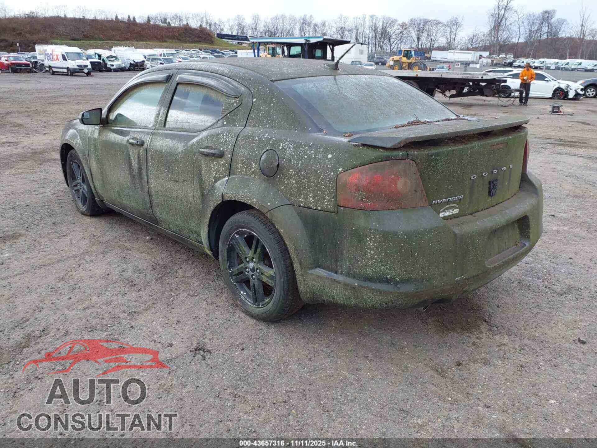 DODGE AVENGER 2013 - 1C3CDZAG8DN581620