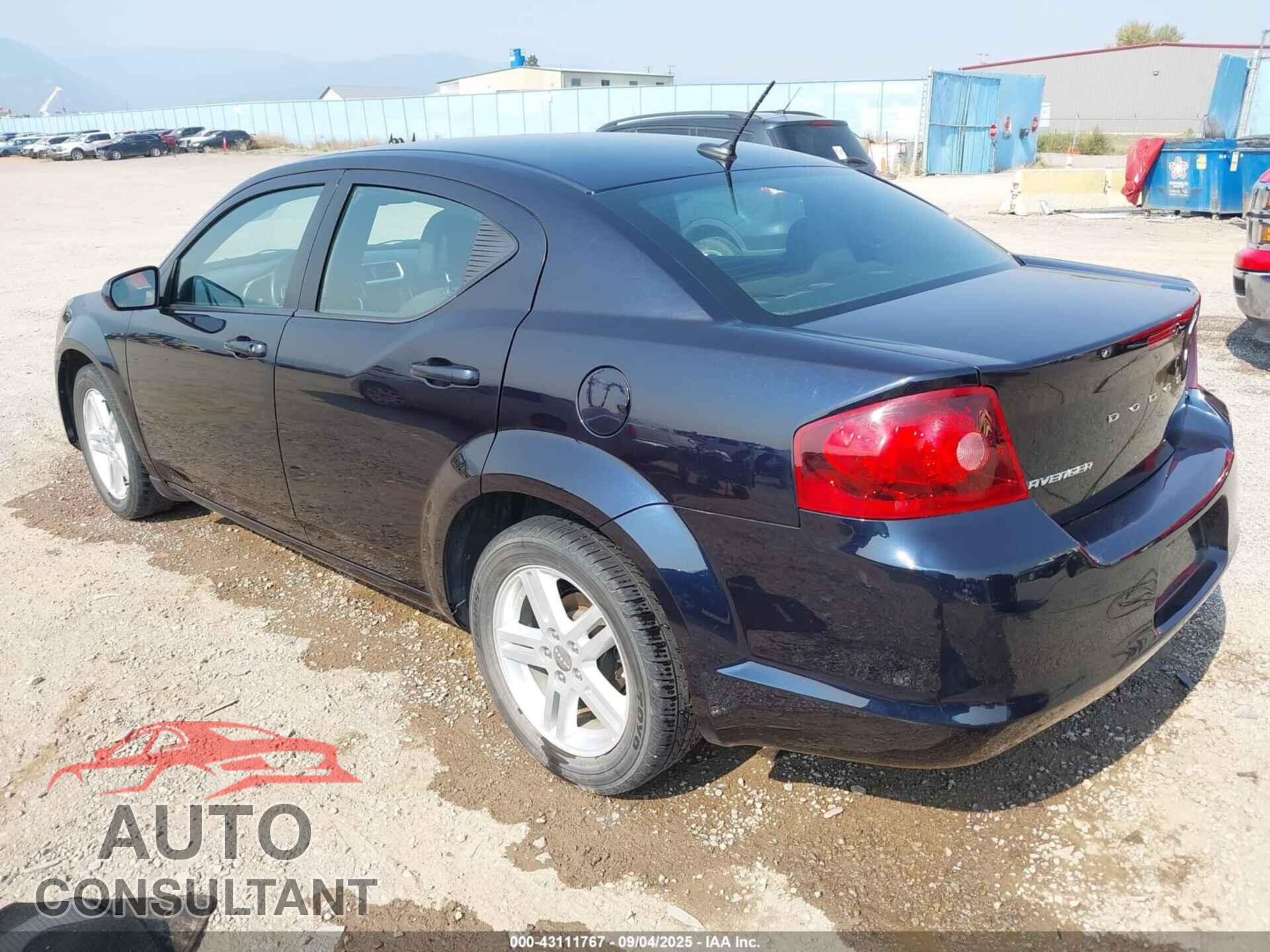 DODGE AVENGER 2012 - 1C3CDZCB5CN287060