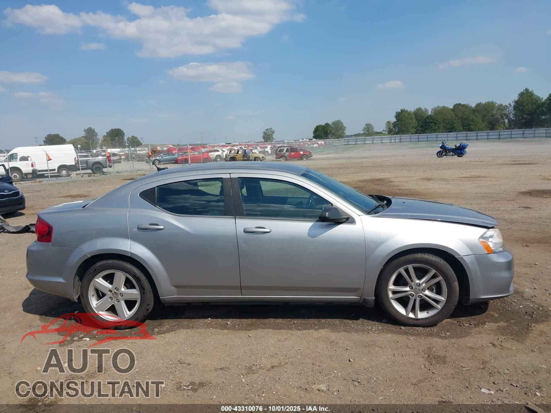 DODGE AVENGER 2013 - 1C3CDZCB1DN739619