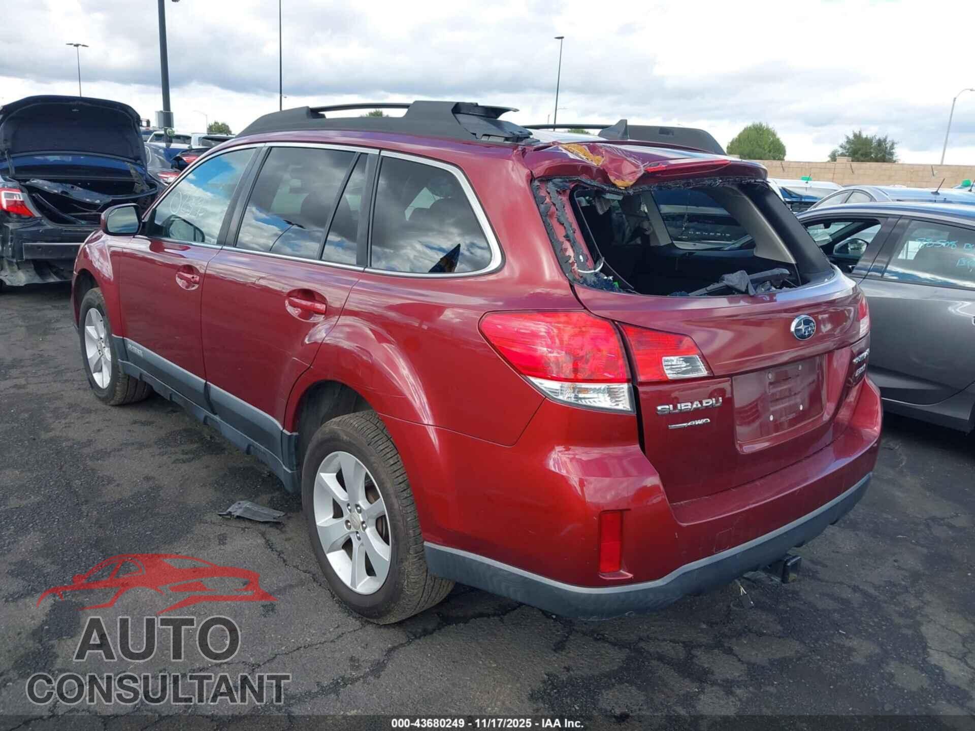 SUBARU OUTBACK 2014 - 4S4BRBCC9E3325733
