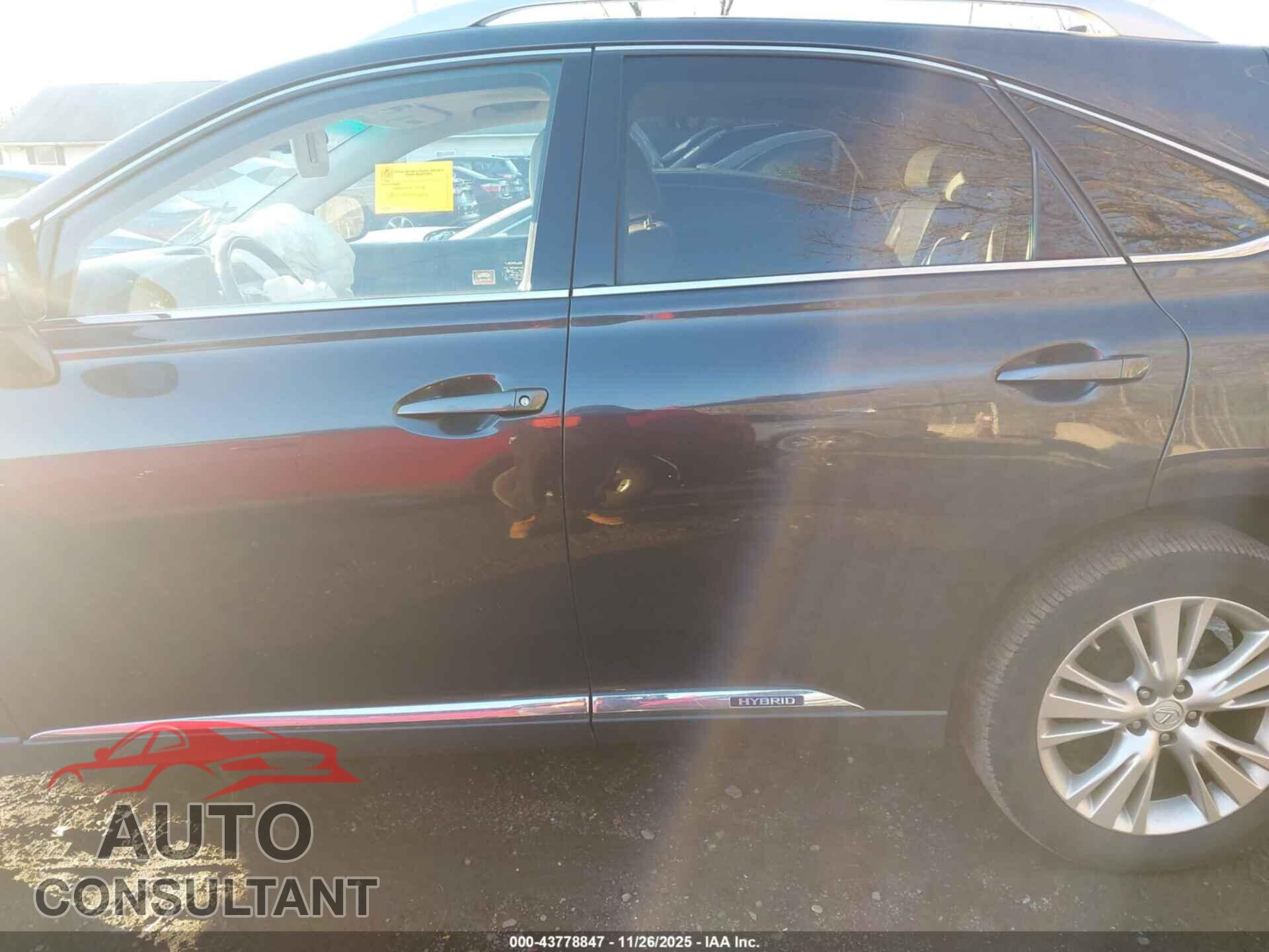 LEXUS RX 450H 2010 - JTJBC1BA2A2031801