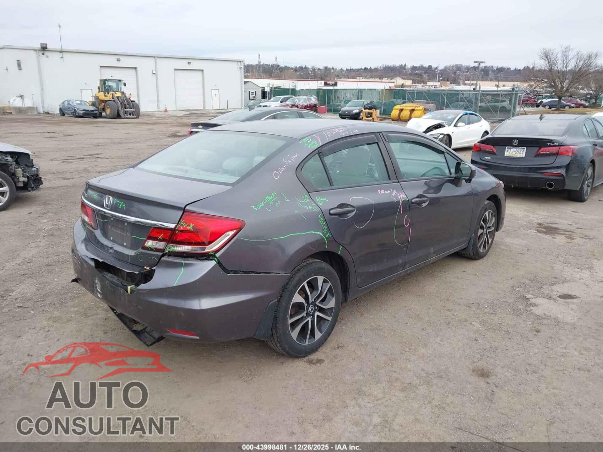 HONDA CIVIC 2014 - 2HGFB2F83EH549032