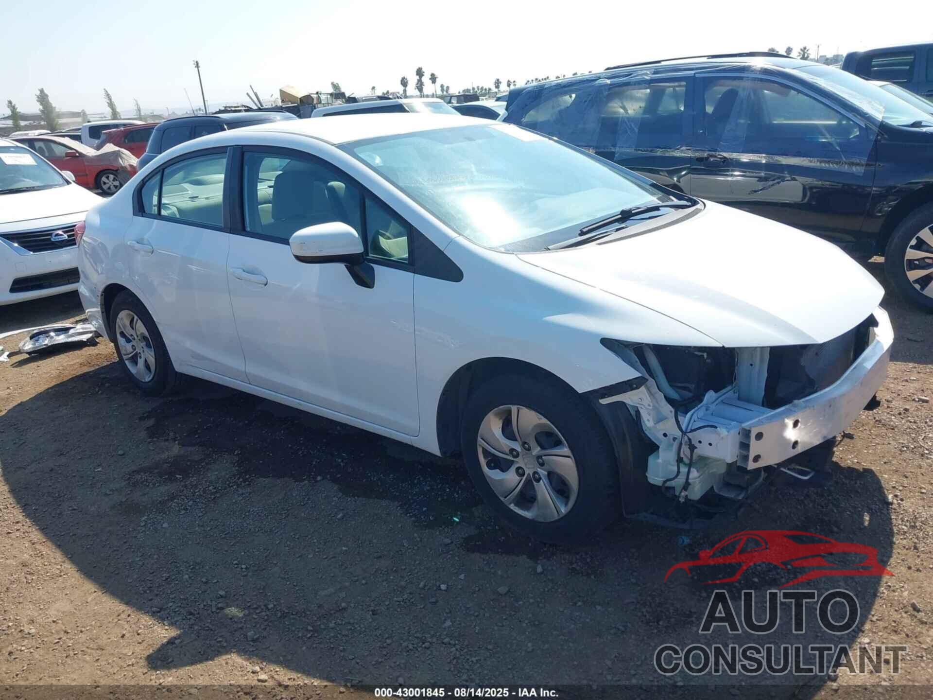 HONDA CIVIC 2014 - 19XFB2F53EE208956