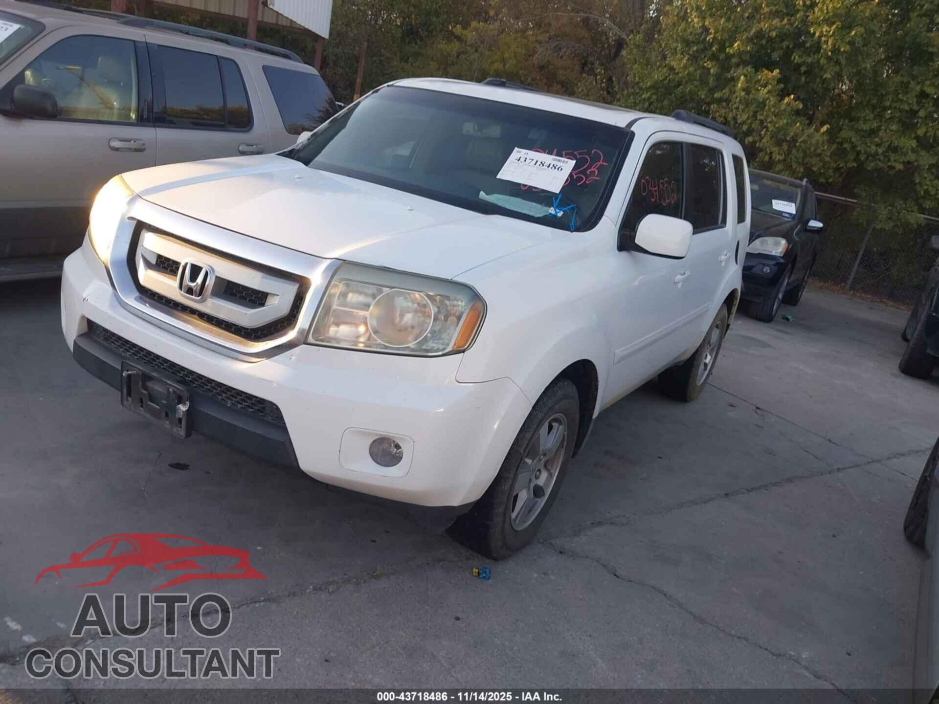 HONDA PILOT 2009 - 5FNYF485X9B034552