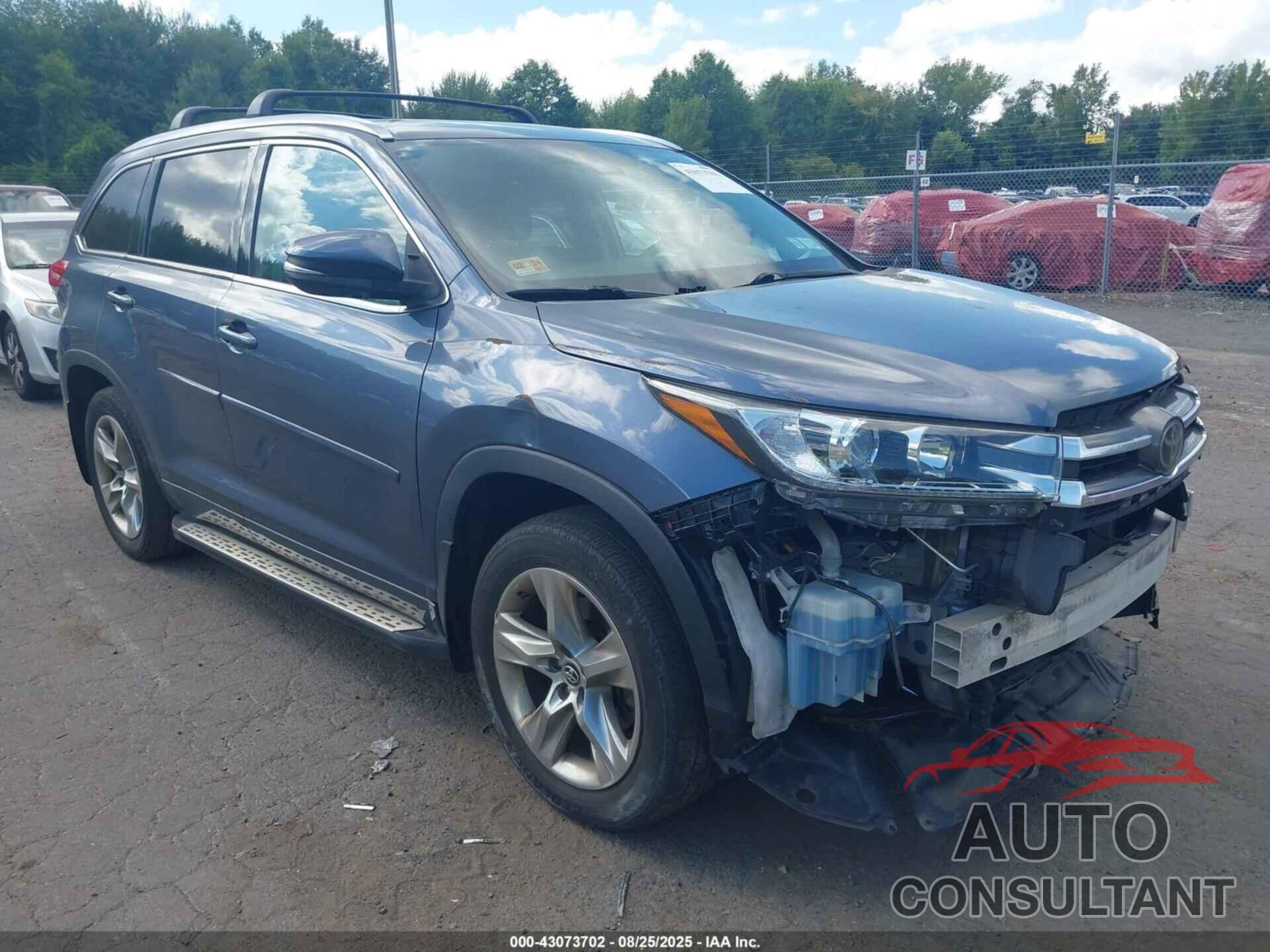 TOYOTA HIGHLANDER 2018 - 5TDDZRFH7JS866950