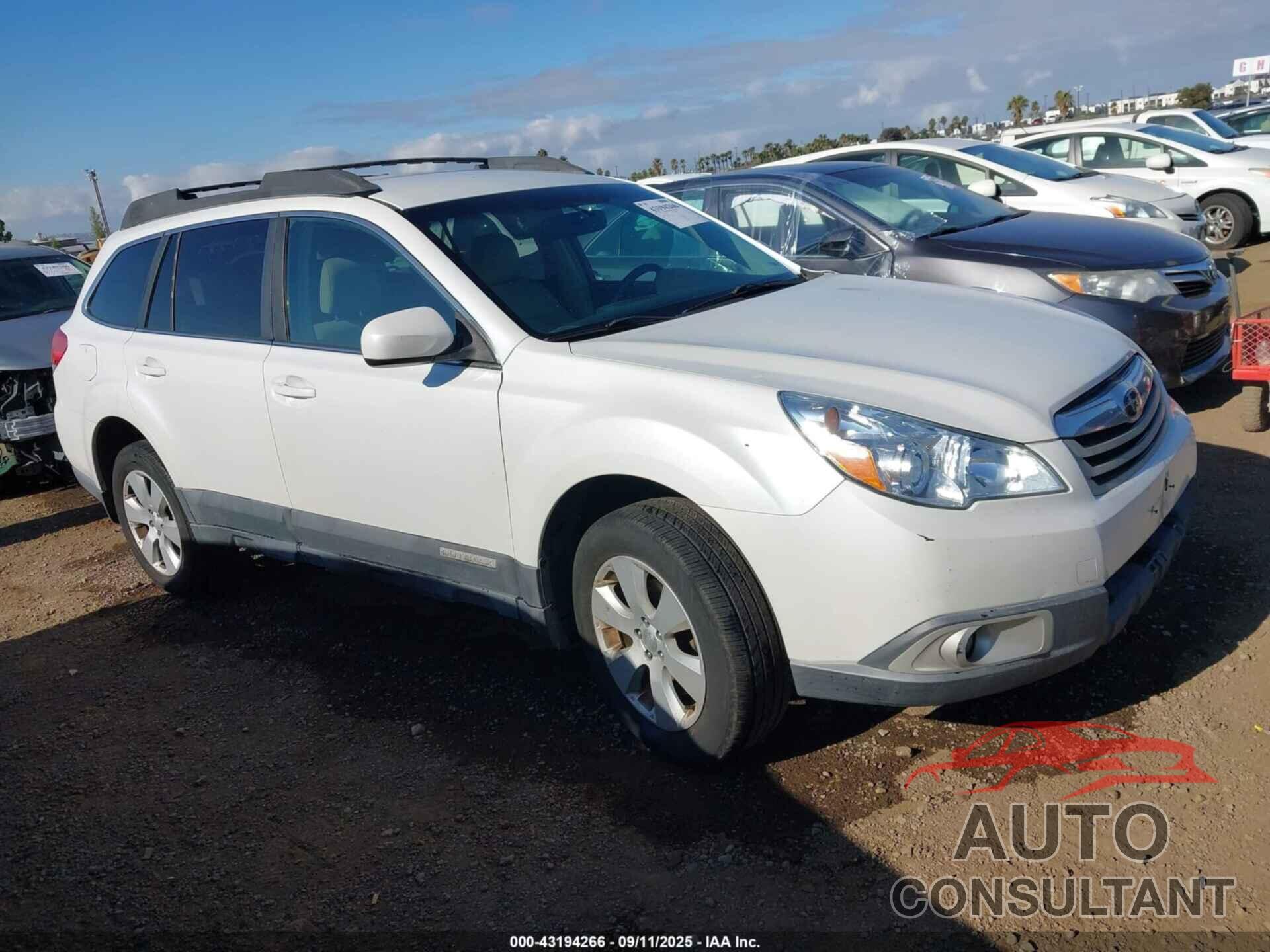 SUBARU OUTBACK 2011 - 4S4BRBCC2B3395733