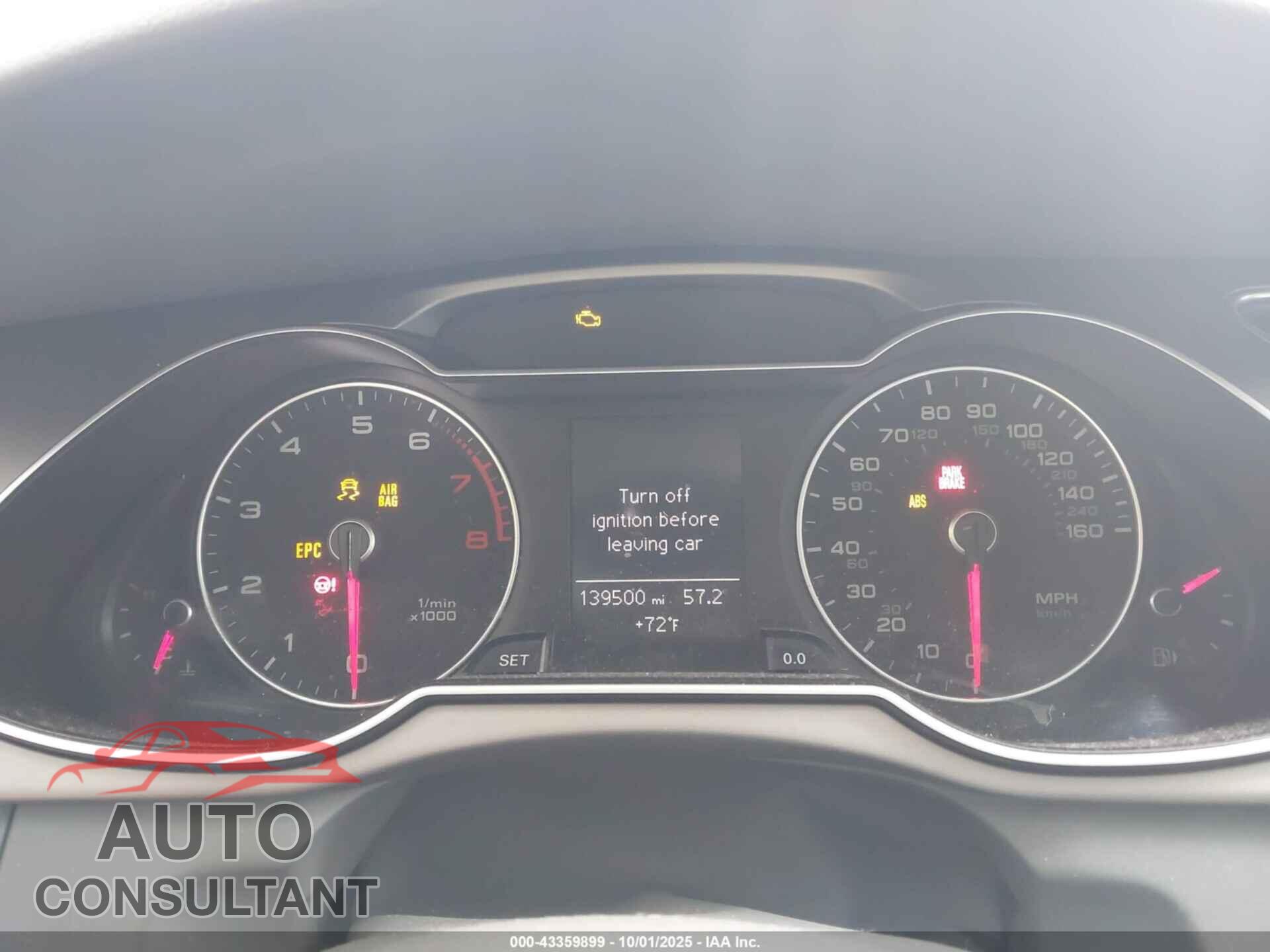 AUDI A4 2013 - WAUDFAFL7DN023739