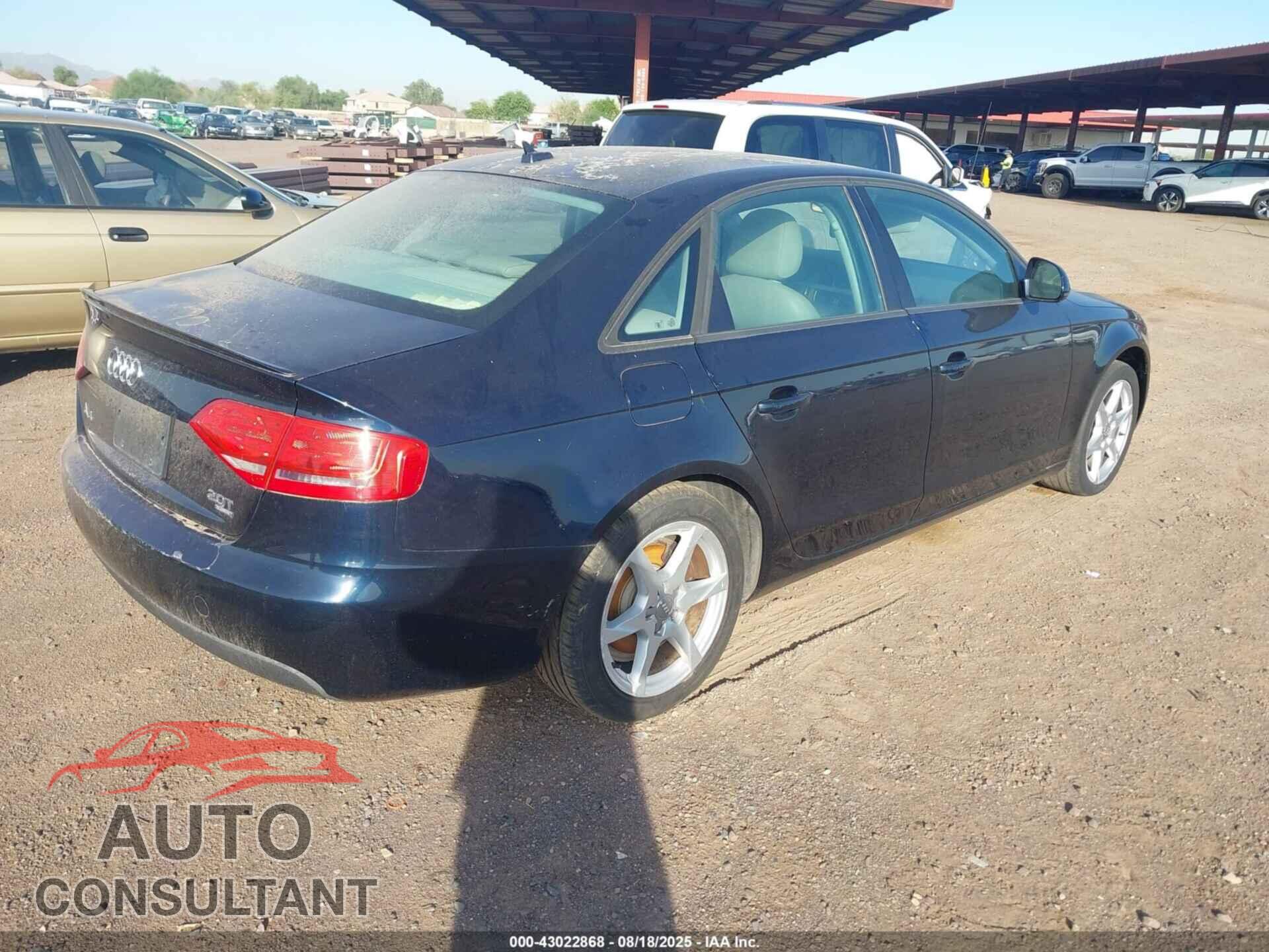 AUDI A4 2009 - WAULF78K39N026079
