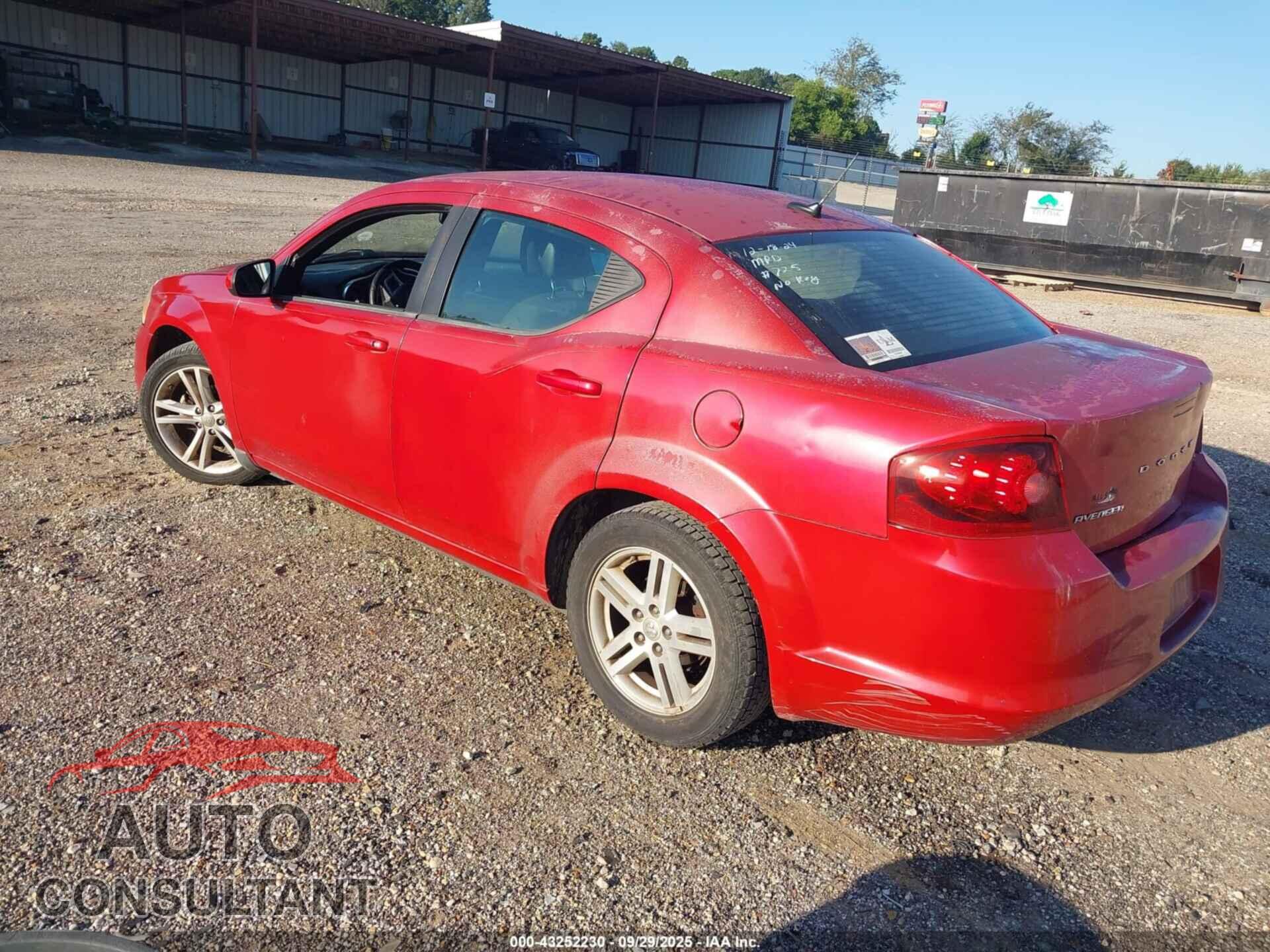 DODGE AVENGER 2013 - 1C3CDZCB7DN768204