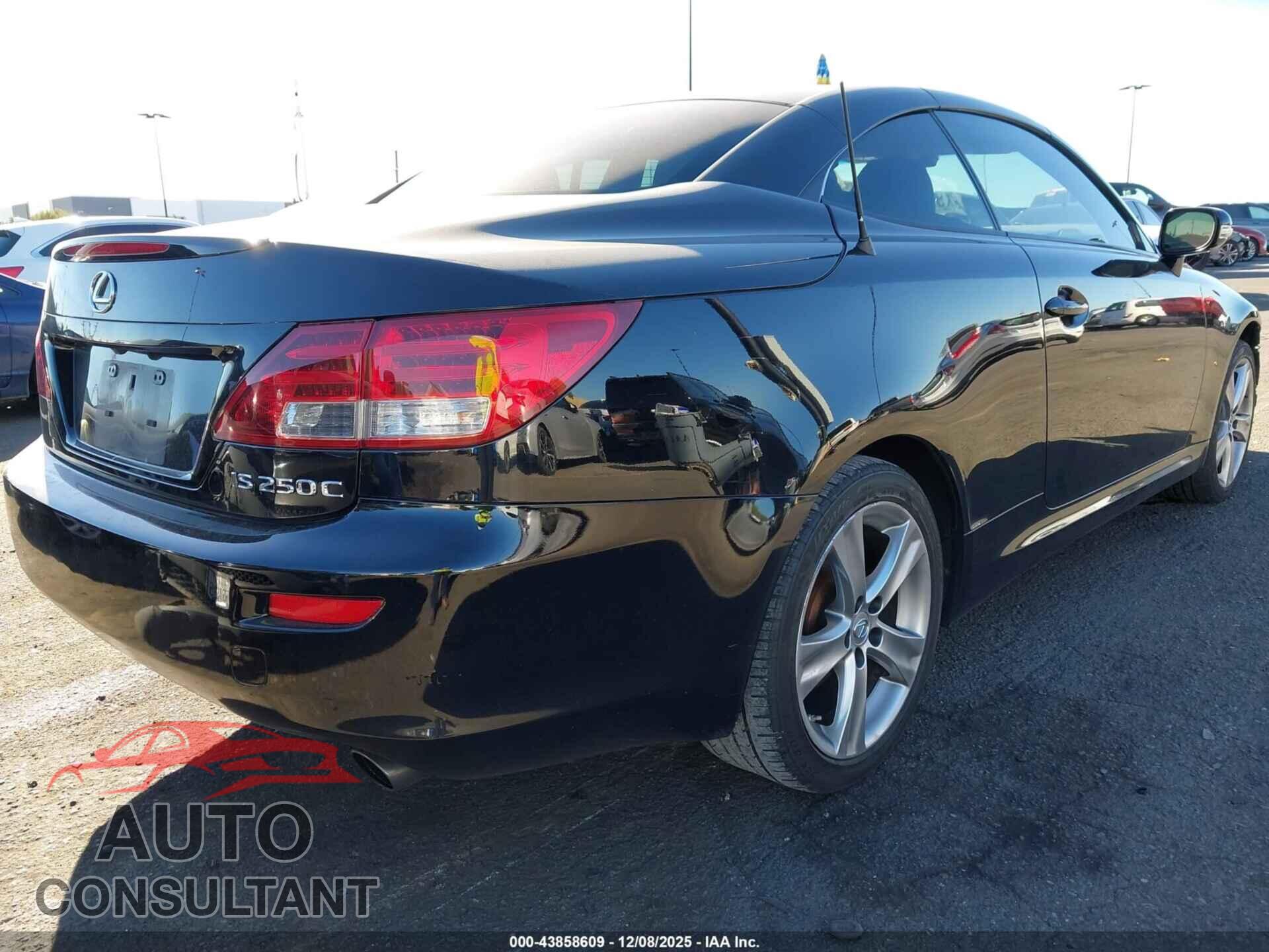 LEXUS IS 250C 2012 - JTHFF2C20C2522541