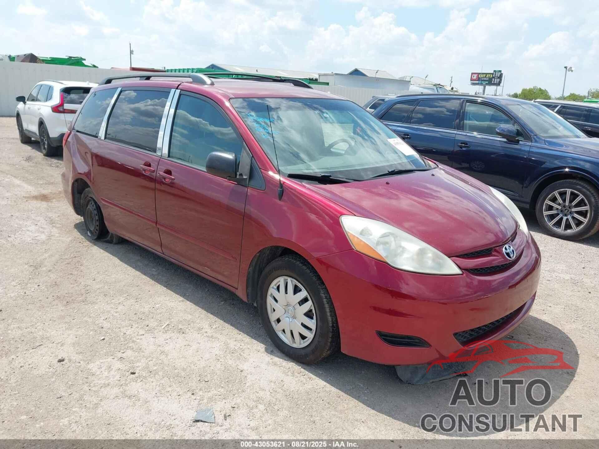 TOYOTA SIENNA 2009 - 5TDZK23C49S277537